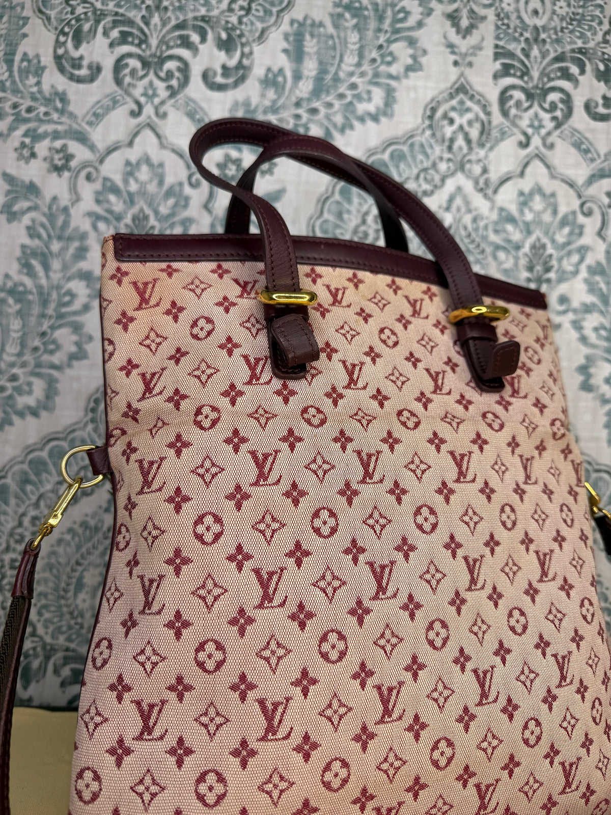 Louis Vuitton Francoise Cherry Mini Lin Shoulder Bag