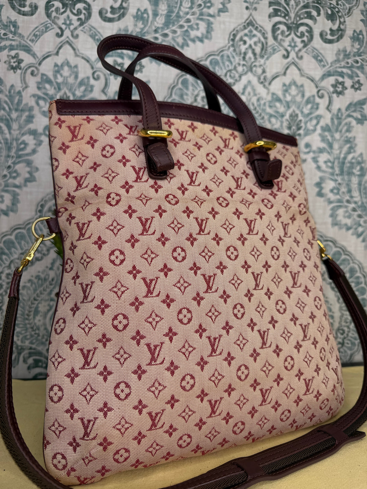 Louis Vuitton Francoise Cherry Mini Lin Shoulder Bag