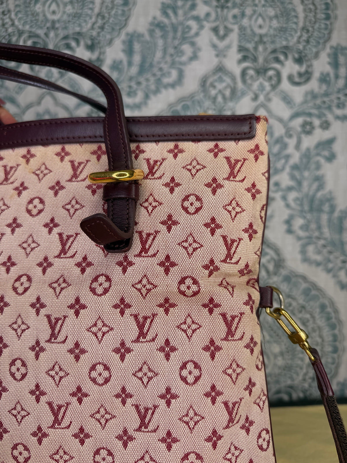 Louis Vuitton Francoise Cherry Mini Lin Shoulder Bag