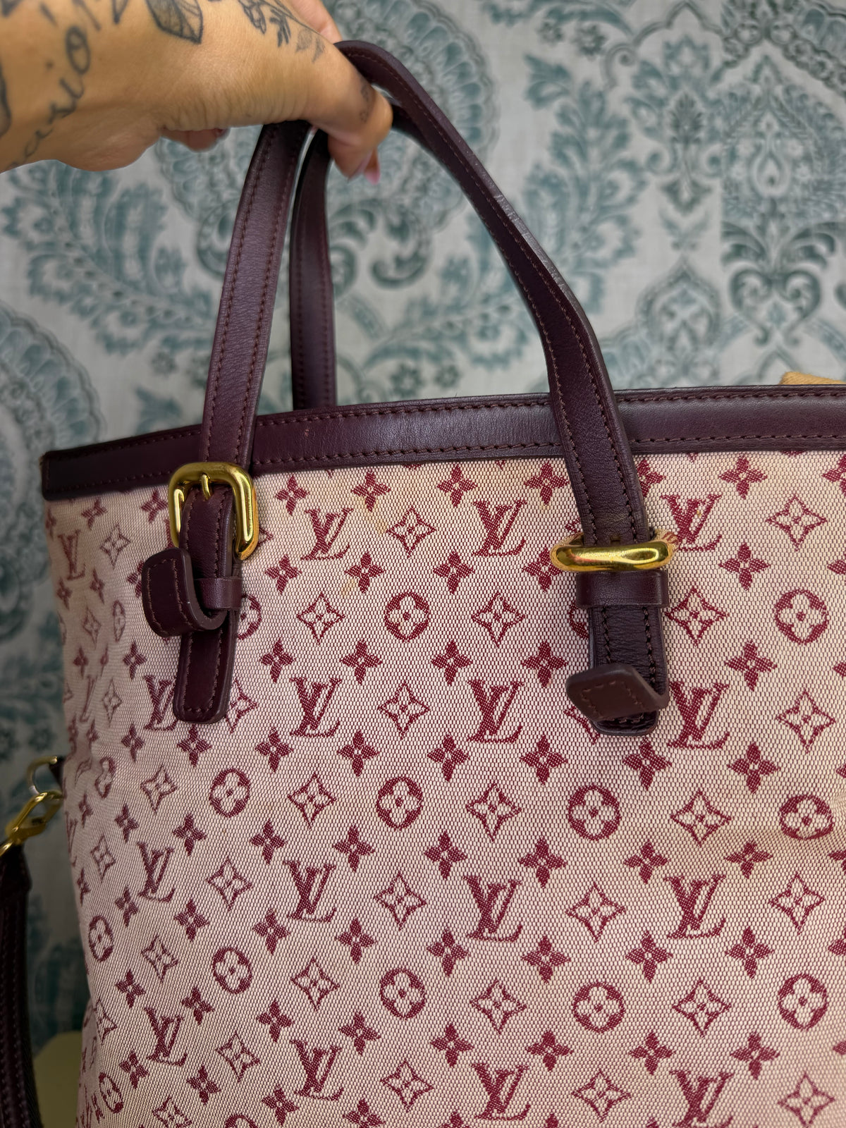 Louis Vuitton Francoise Cherry Mini Lin Shoulder Bag