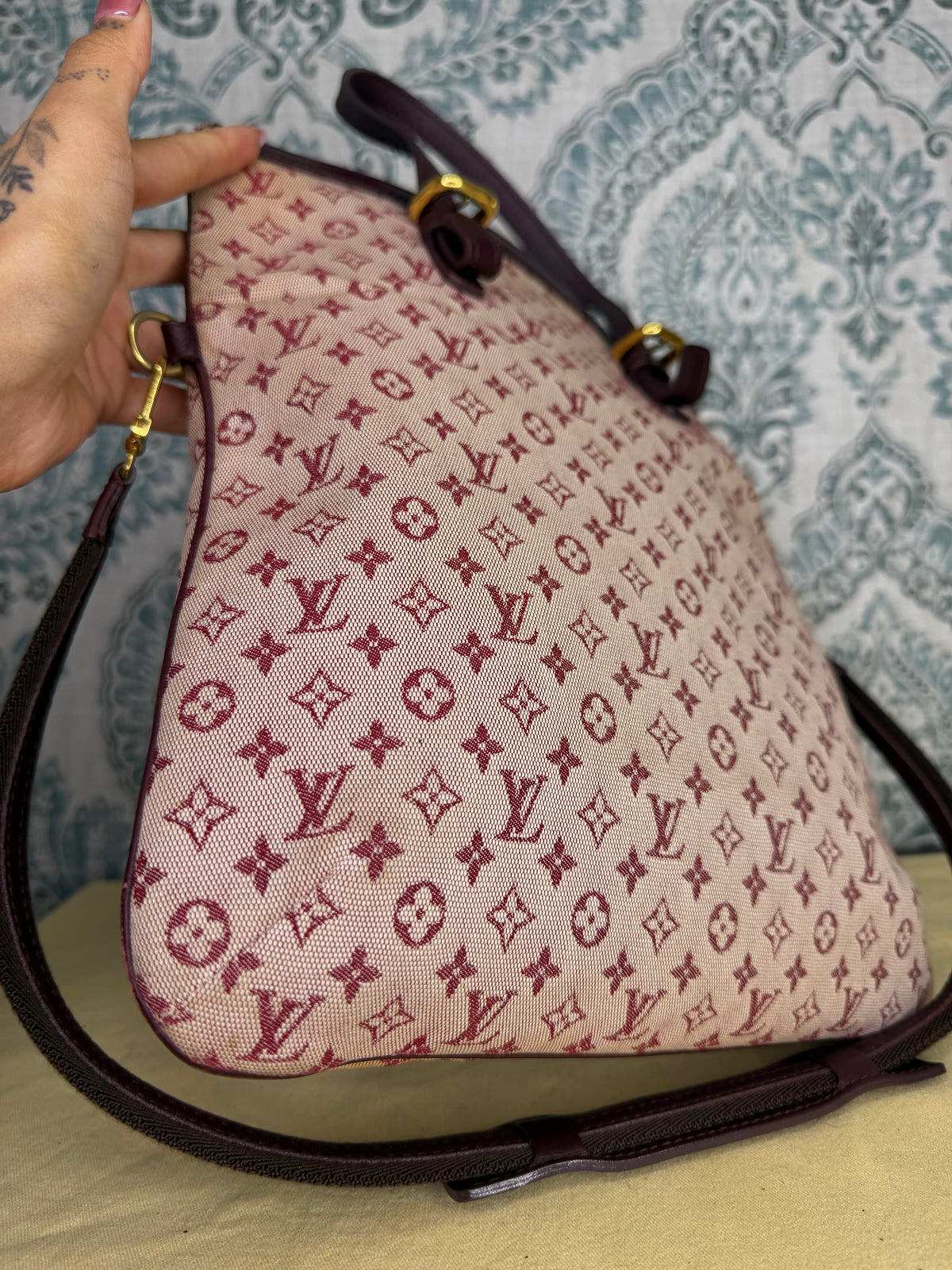 Louis Vuitton Francoise Cherry Mini Lin Shoulder Bag