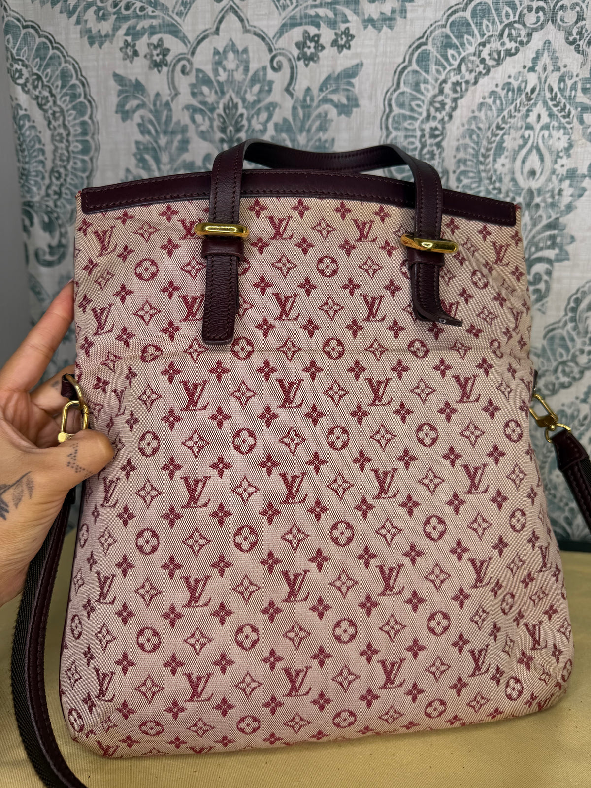 Louis Vuitton Francoise Cherry Mini Lin Shoulder Bag