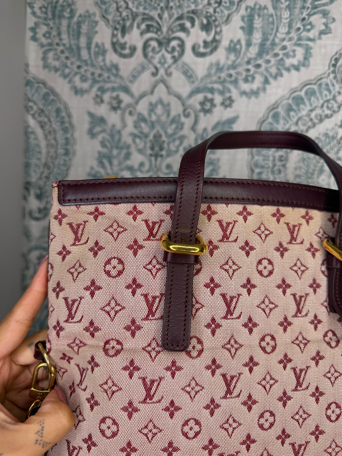 Louis Vuitton Francoise Cherry Mini Lin Shoulder Bag