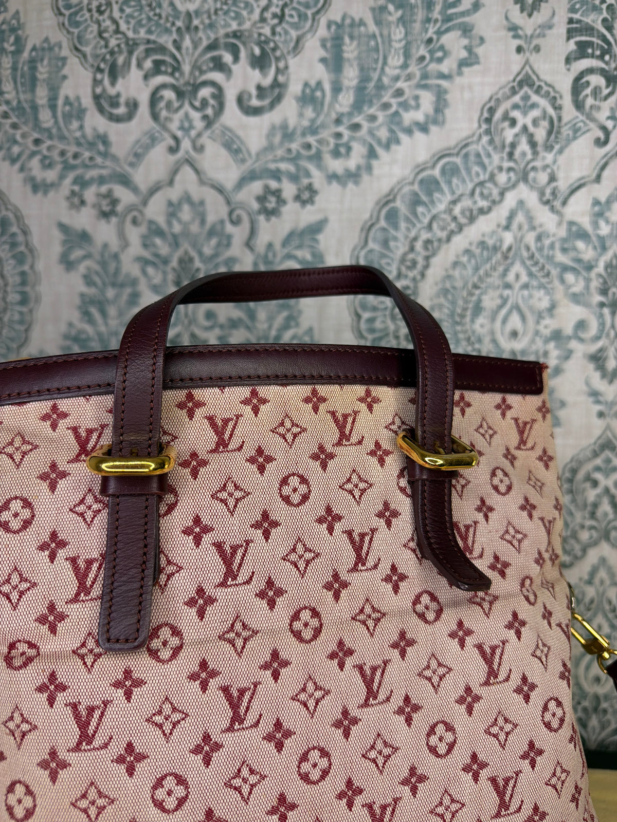 Louis Vuitton Francoise Cherry Mini Lin Shoulder Bag