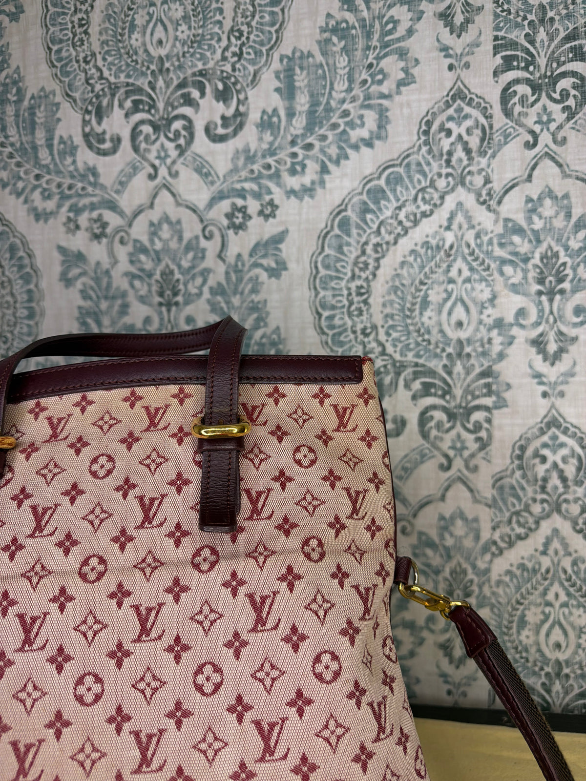 Louis Vuitton Francoise Cherry Mini Lin Shoulder Bag