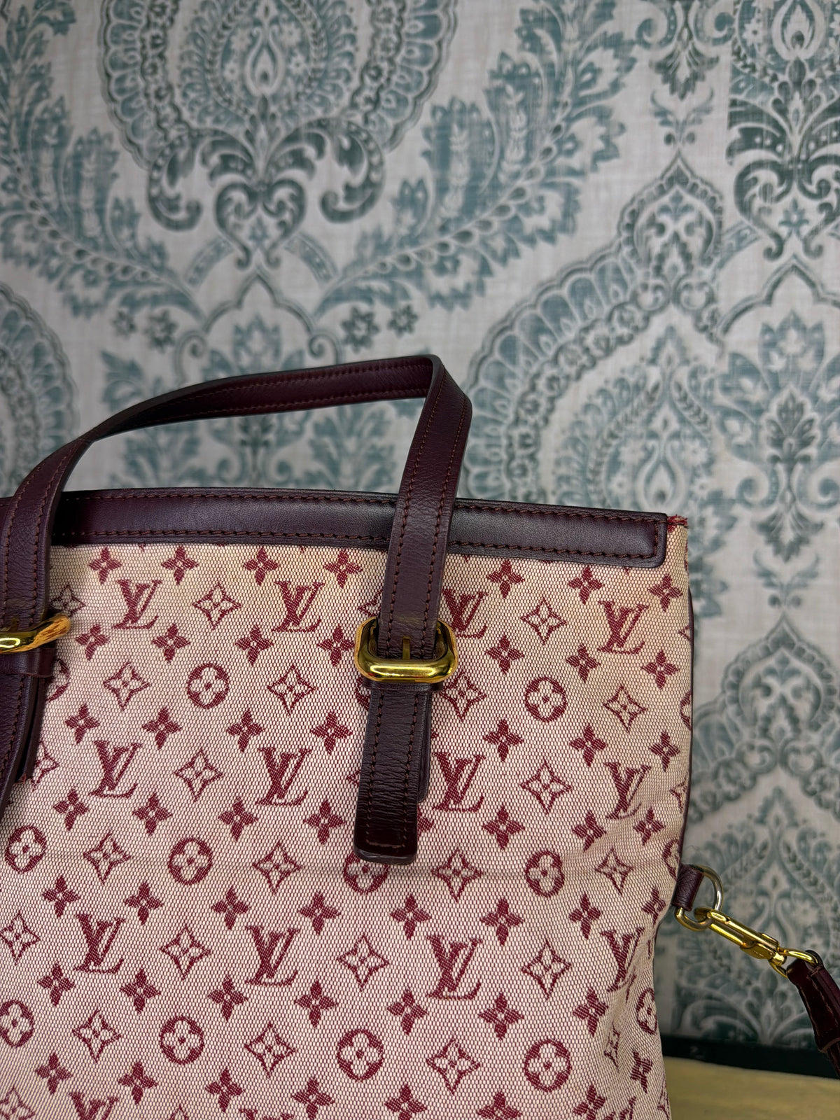 Louis Vuitton Francoise Cherry Mini Lin Shoulder Bag