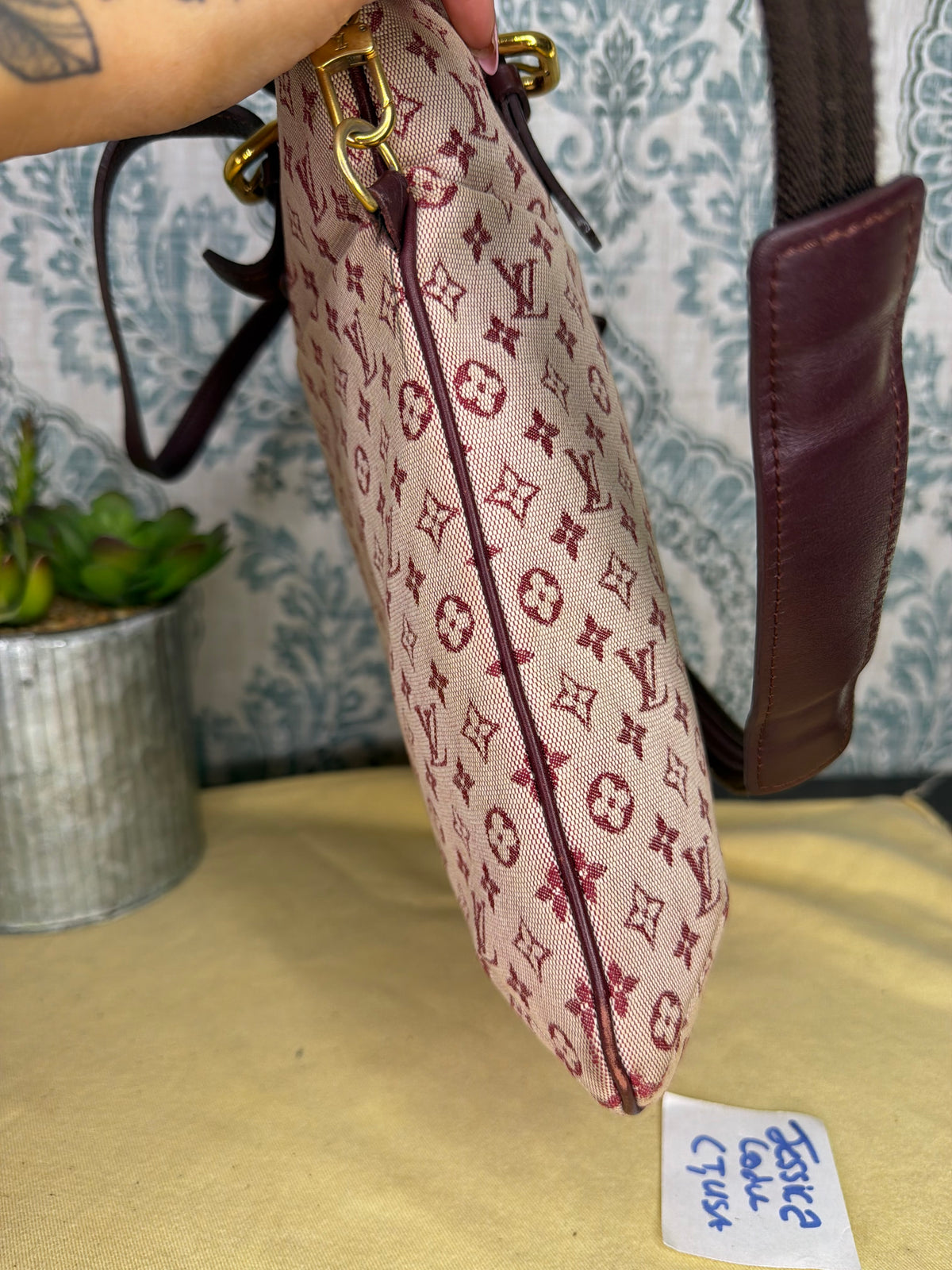 Louis Vuitton Francoise Cherry Mini Lin Shoulder Bag
