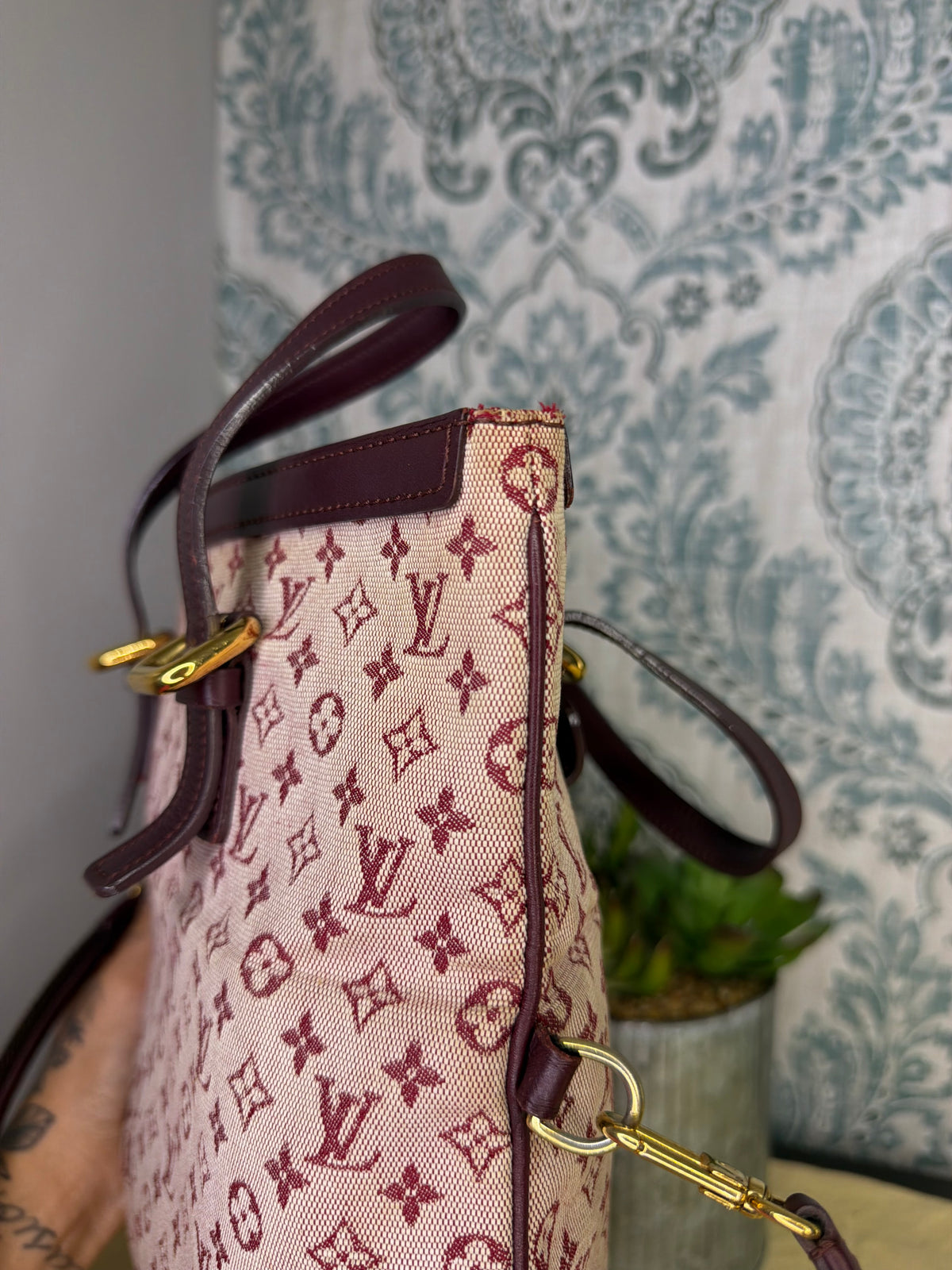 Louis Vuitton Francoise Cherry Mini Lin Shoulder Bag