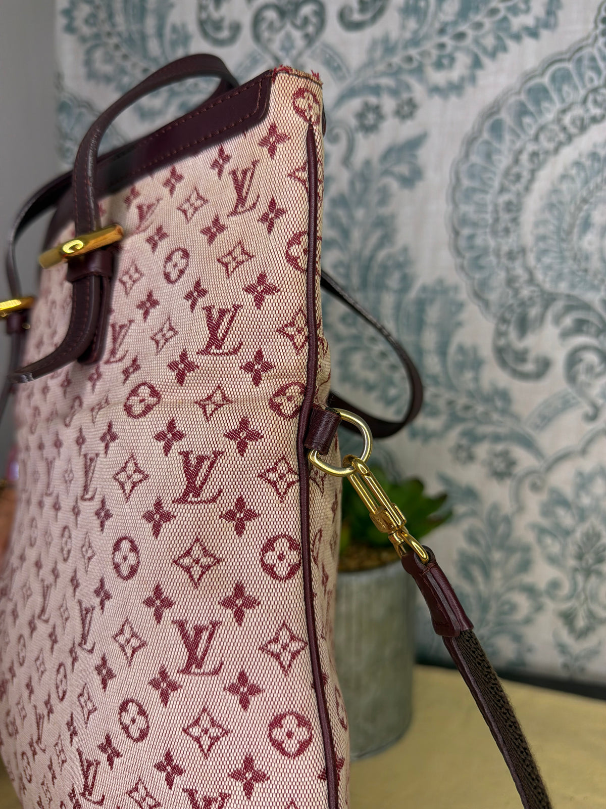 Louis Vuitton Francoise Cherry Mini Lin Shoulder Bag