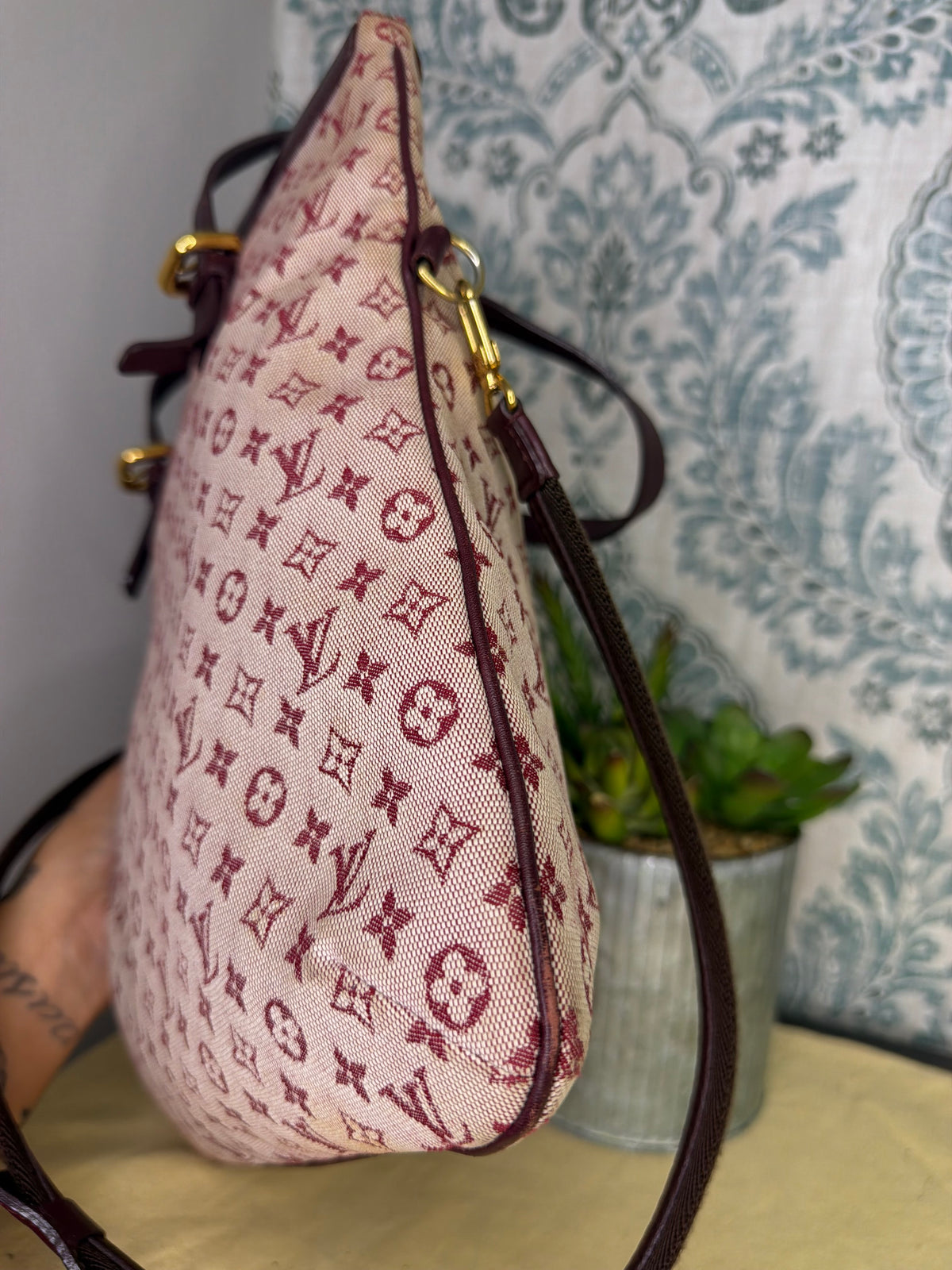 Louis Vuitton Francoise Cherry Mini Lin Shoulder Bag