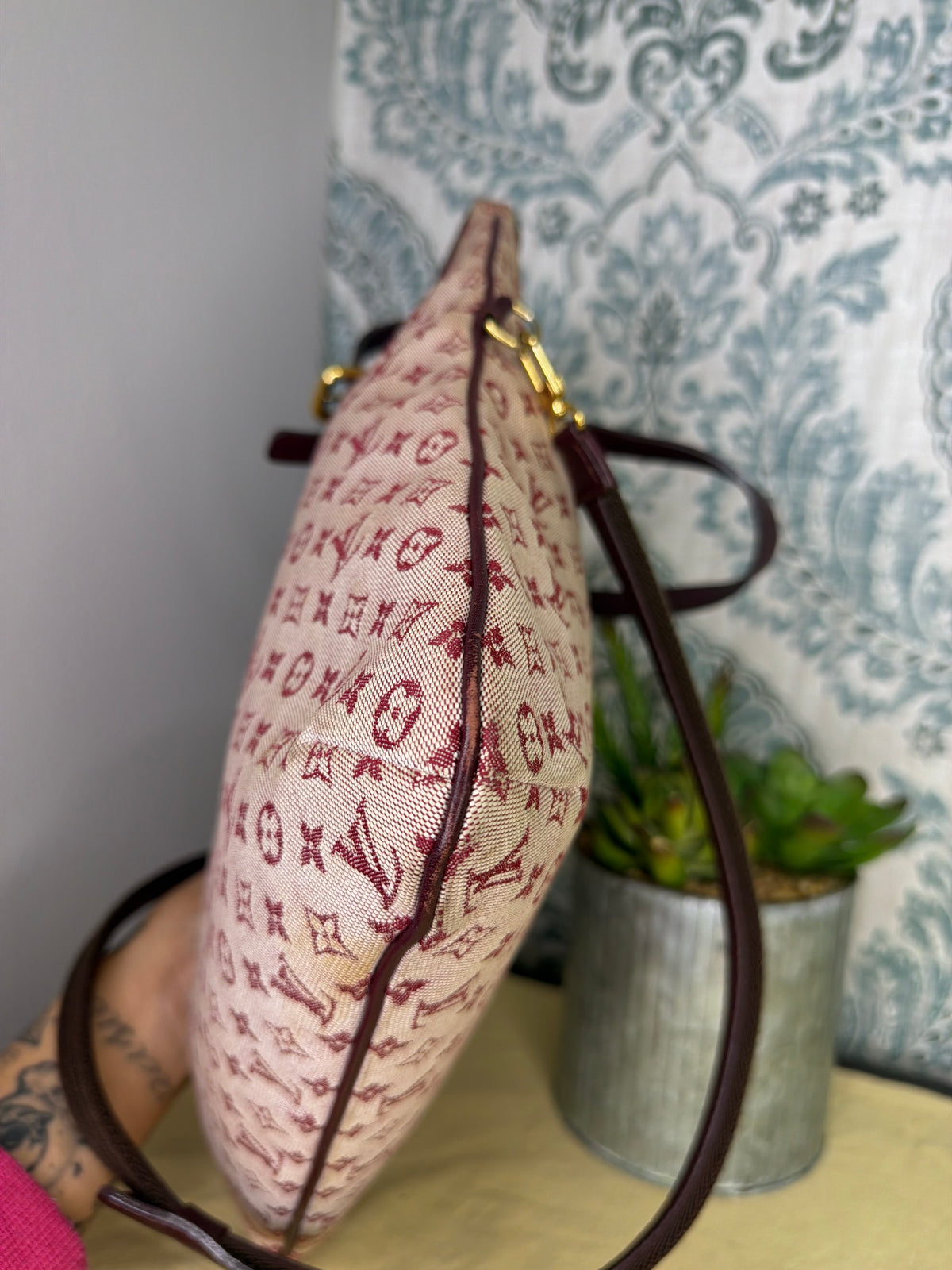 Louis Vuitton Francoise Cherry Mini Lin Shoulder Bag