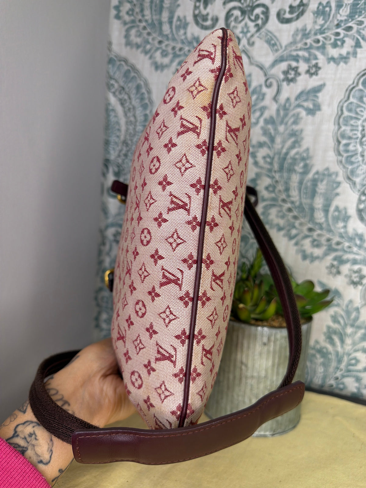 Louis Vuitton Francoise Cherry Mini Lin Shoulder Bag