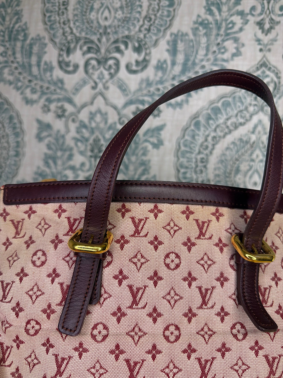 Louis Vuitton Francoise Cherry Mini Lin Shoulder Bag