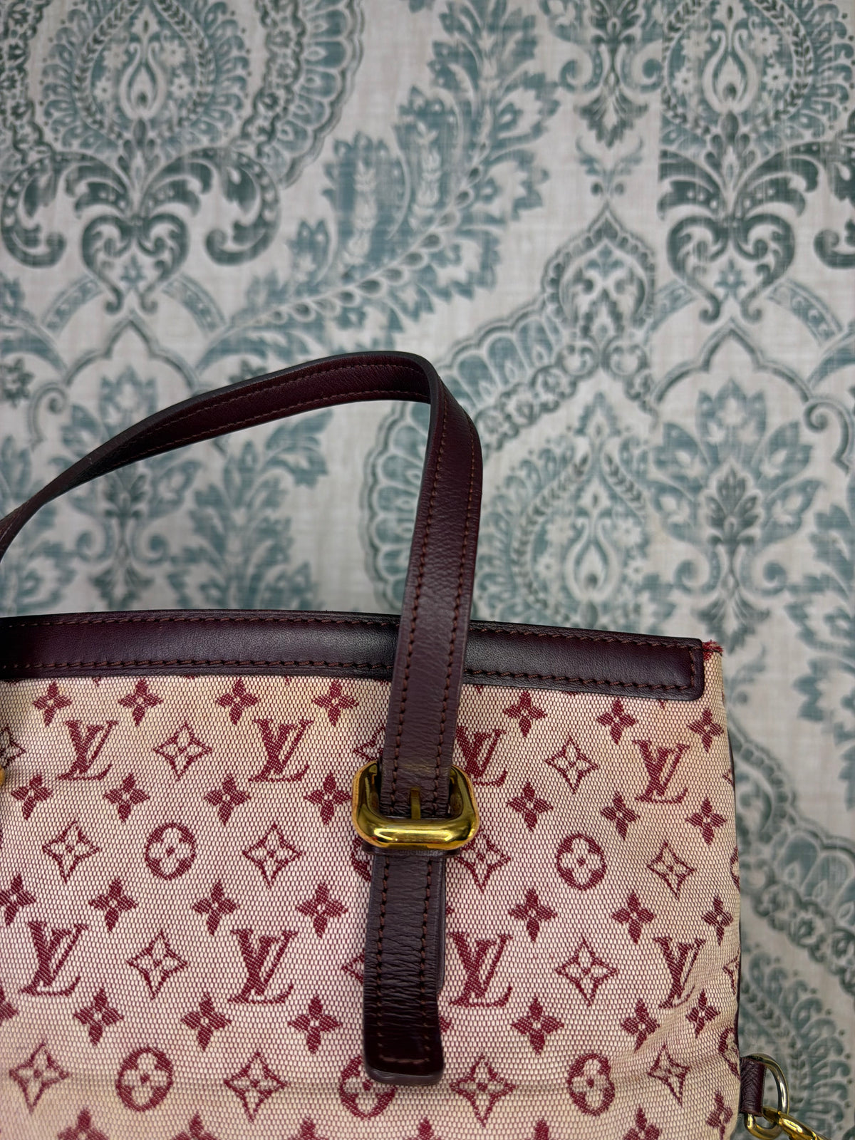 Louis Vuitton Francoise Cherry Mini Lin Shoulder Bag