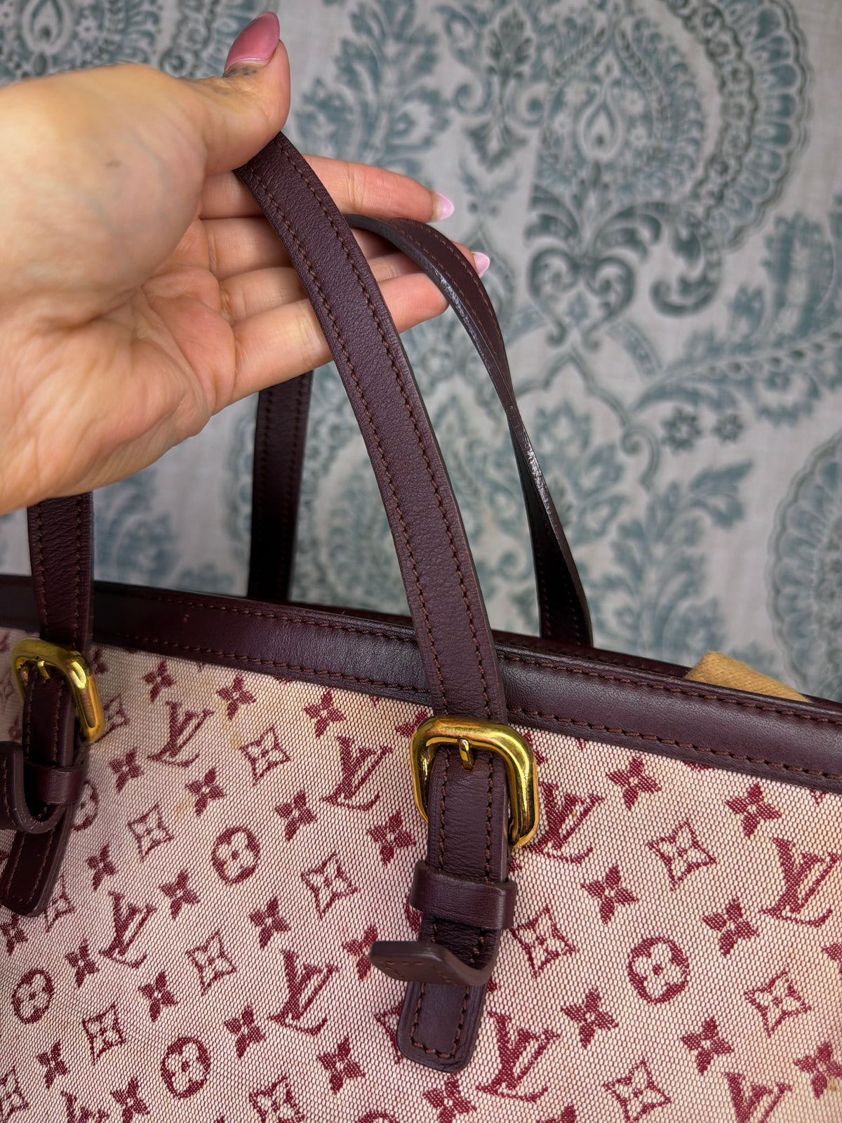 Louis Vuitton Francoise Cherry Mini Lin Shoulder Bag