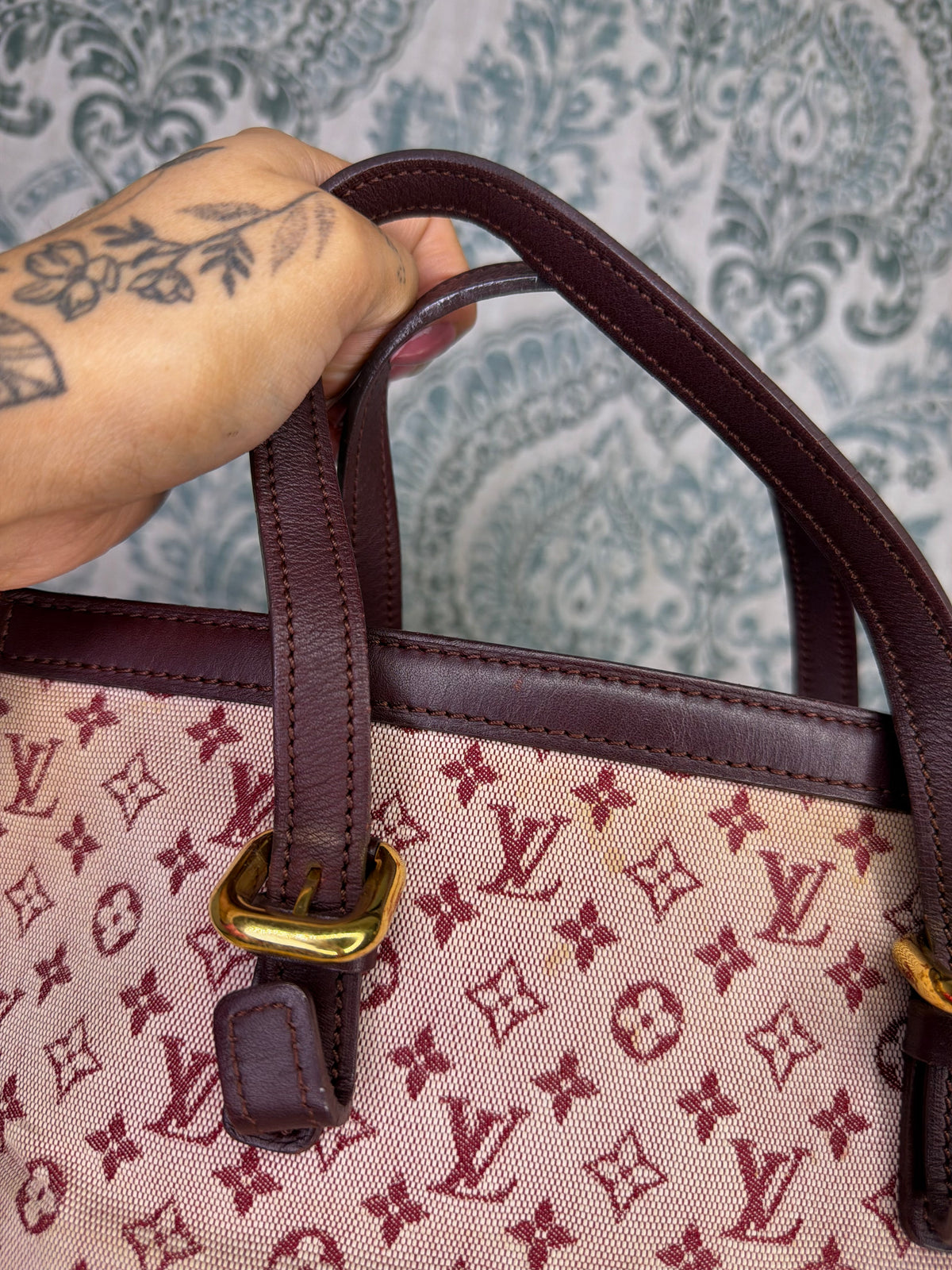 Louis Vuitton Francoise Cherry Mini Lin Shoulder Bag