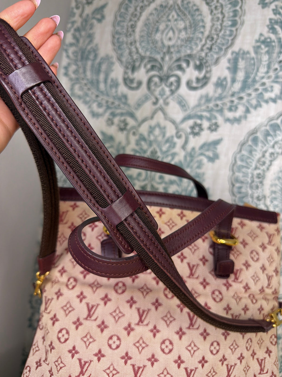 Louis Vuitton Francoise Cherry Mini Lin Shoulder Bag