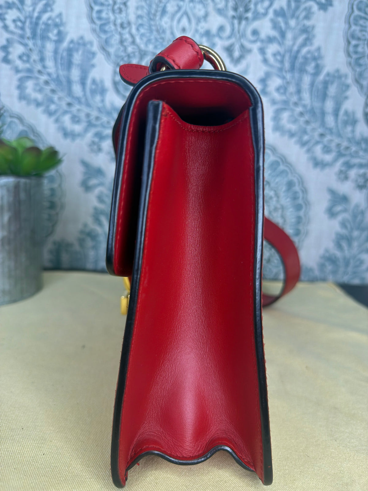 Gucci Sylvie Red Sherry Line Shoulder Bag