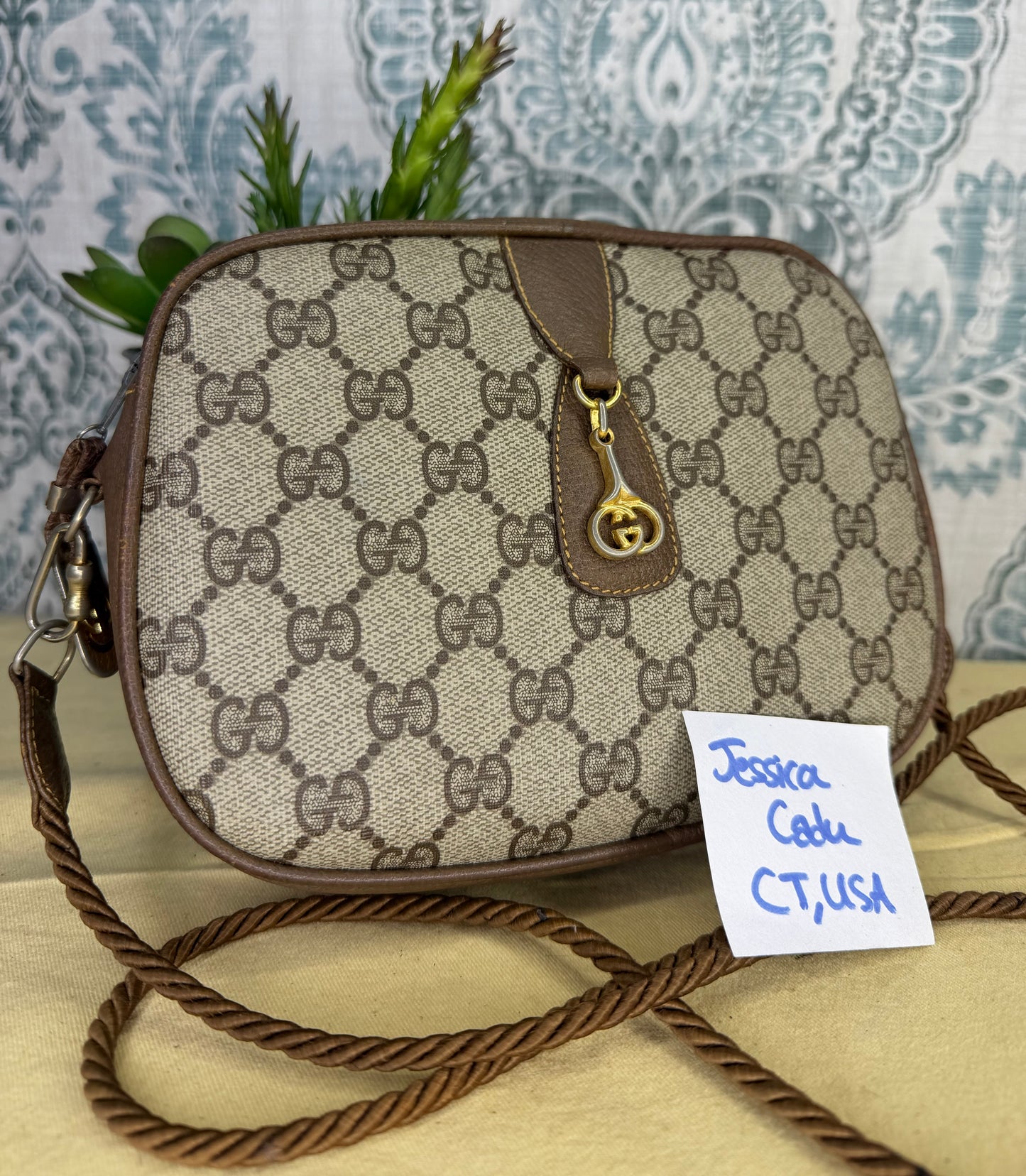 Gucci GG Supreme Horsebit Vintage Crossbody