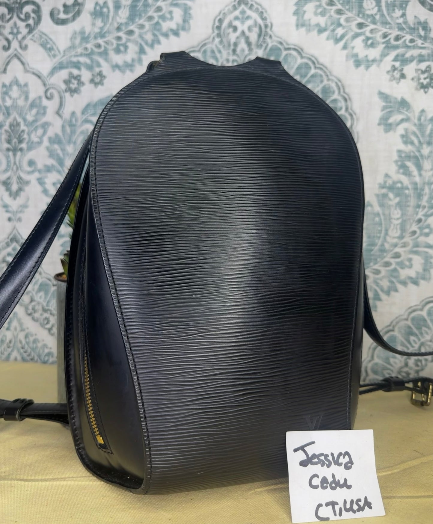 Louis Vuitton Black Epi Mabillon Backpack