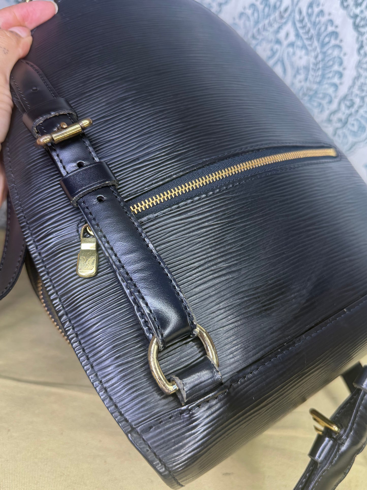 Louis Vuitton Black Epi Mabillon Backpack