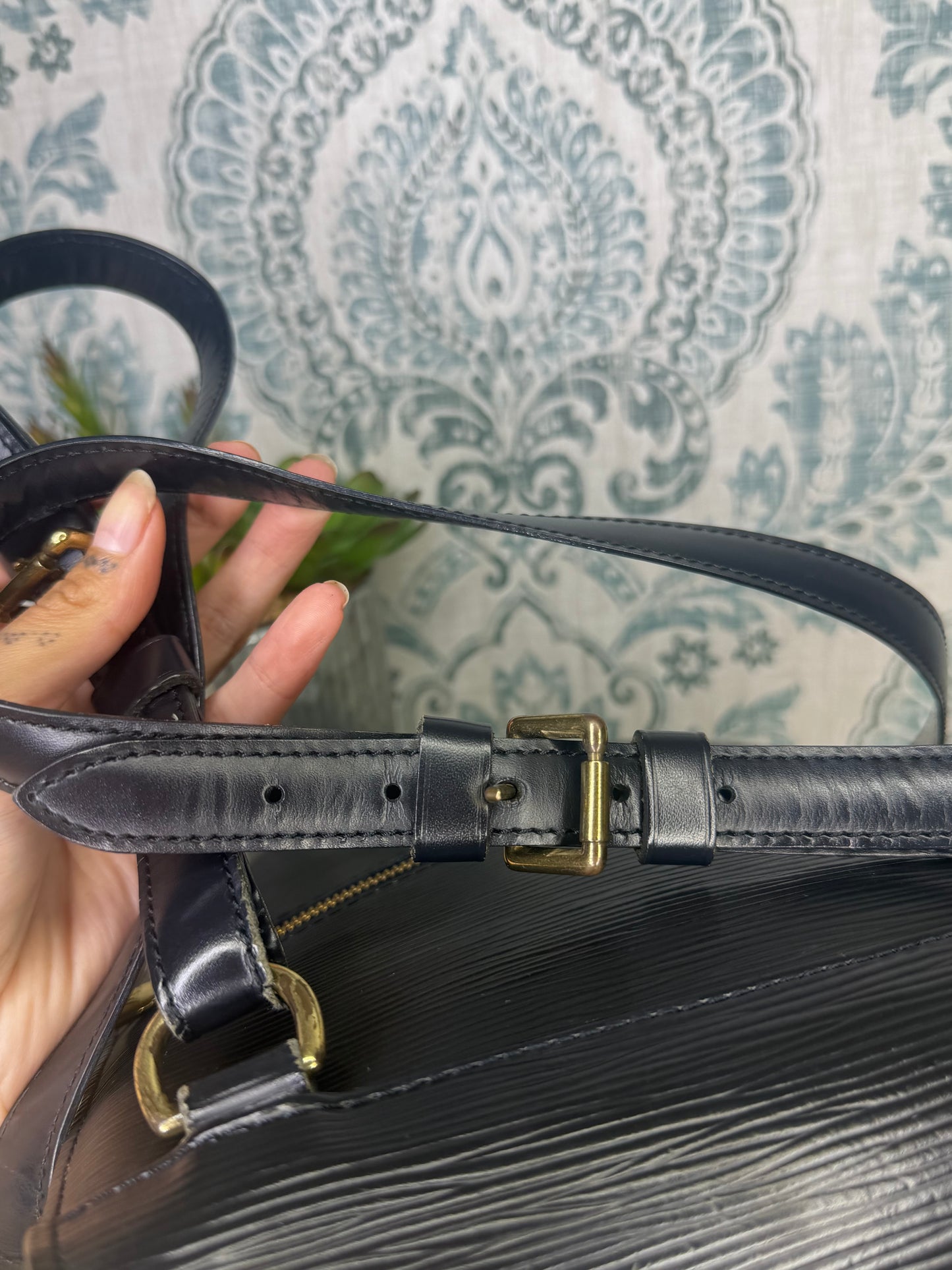 Louis Vuitton Black Epi Mabillon Backpack