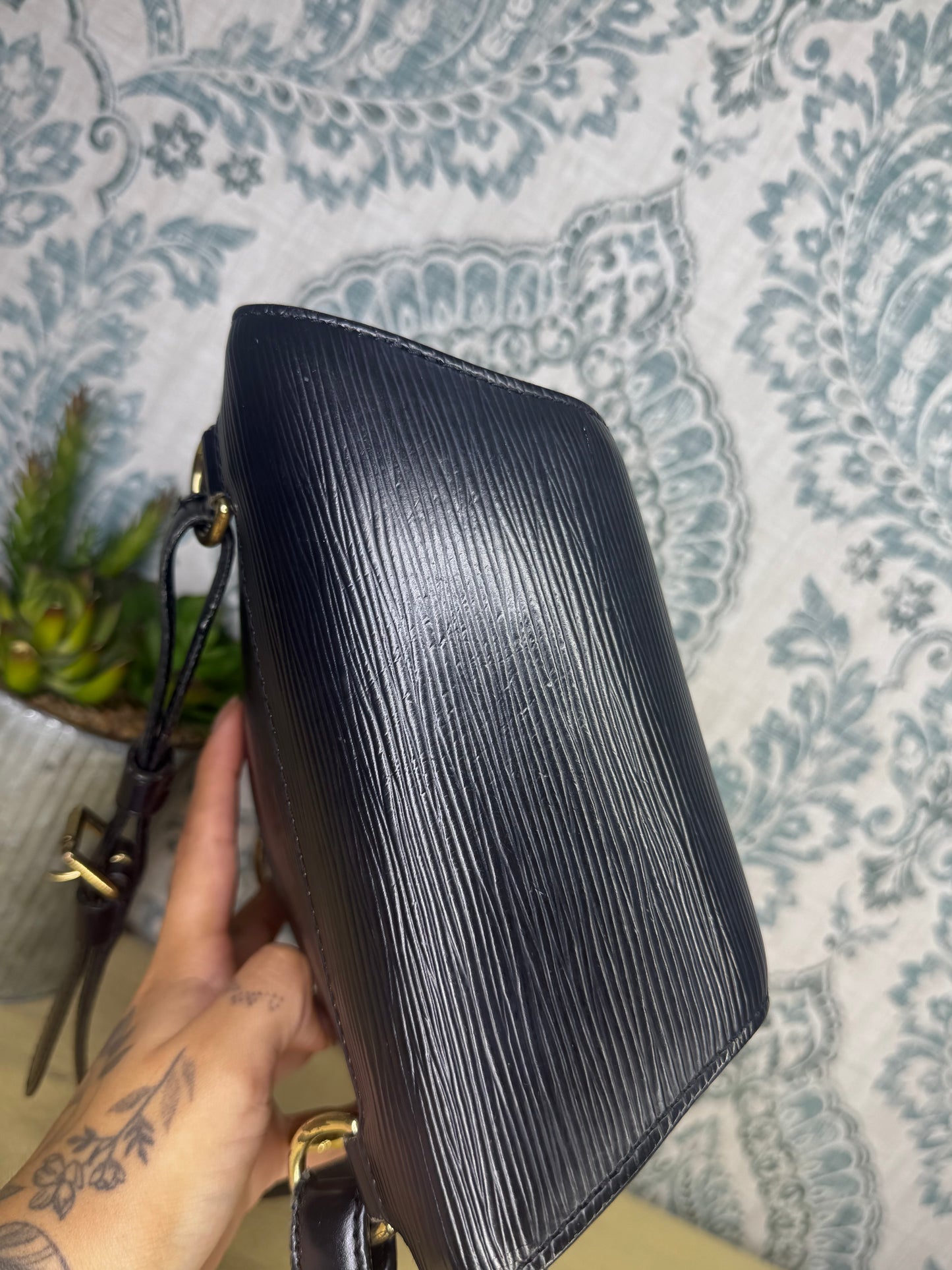 Louis Vuitton Black Epi Mabillon Backpack