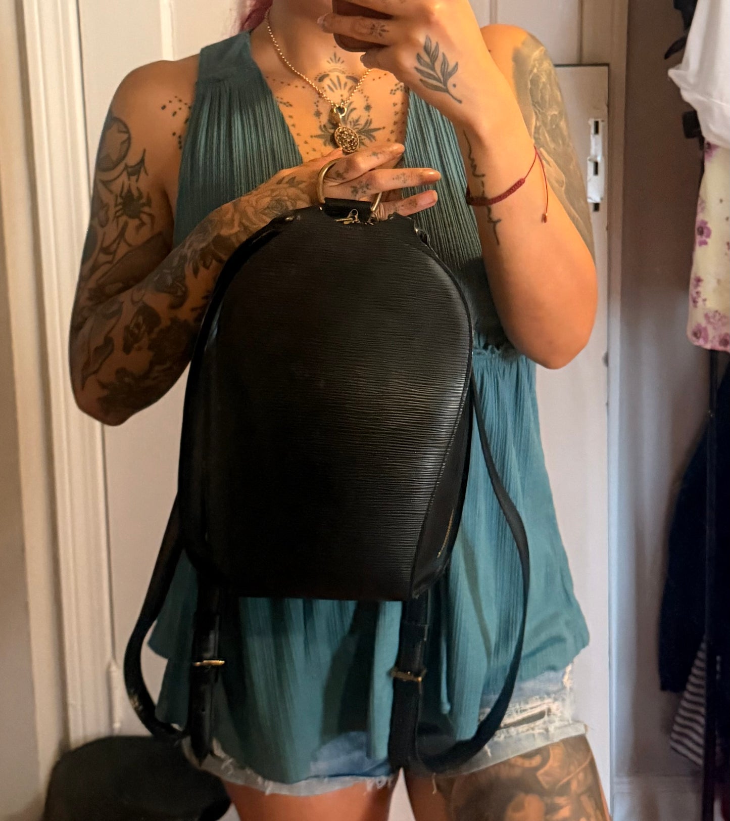 Louis Vuitton Black Epi Mabillon Backpack