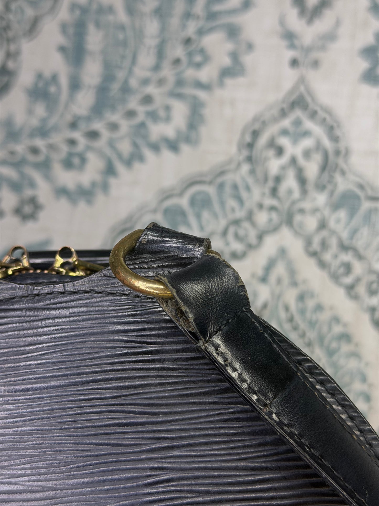 Louis Vuitton Black Epi Mabillon Backpack