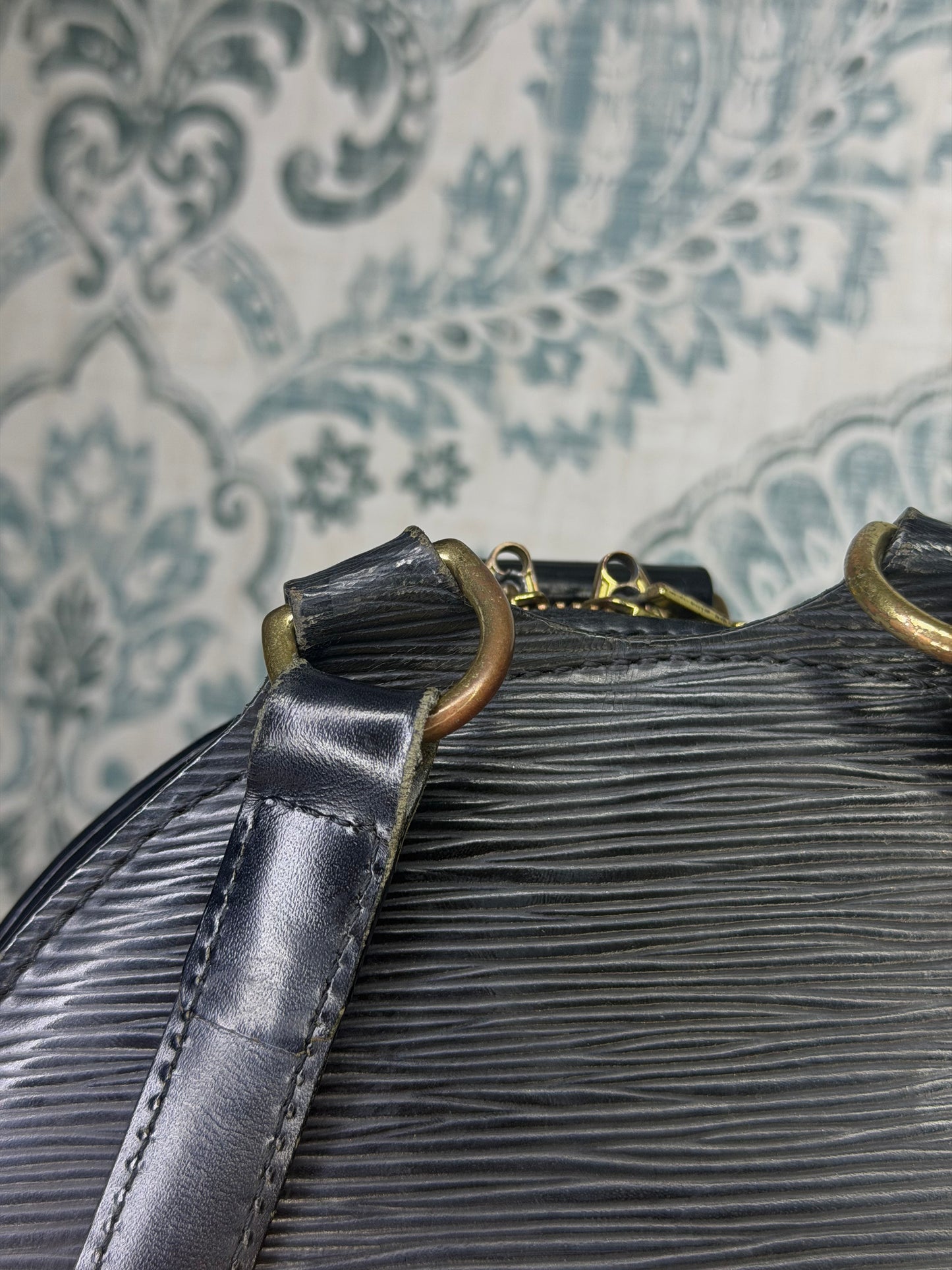 Louis Vuitton Black Epi Mabillon Backpack
