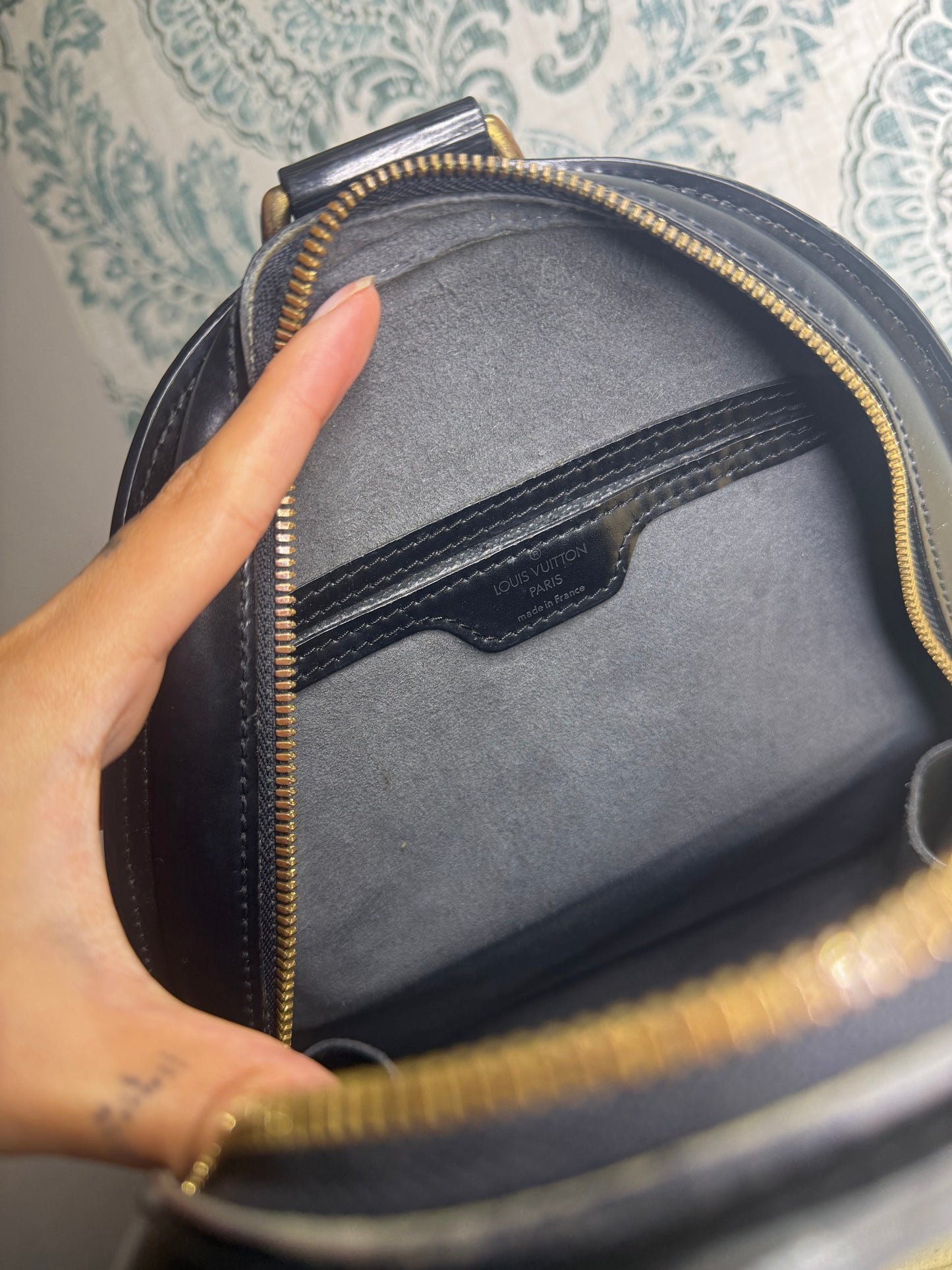 Louis Vuitton Black Epi Mabillon Backpack