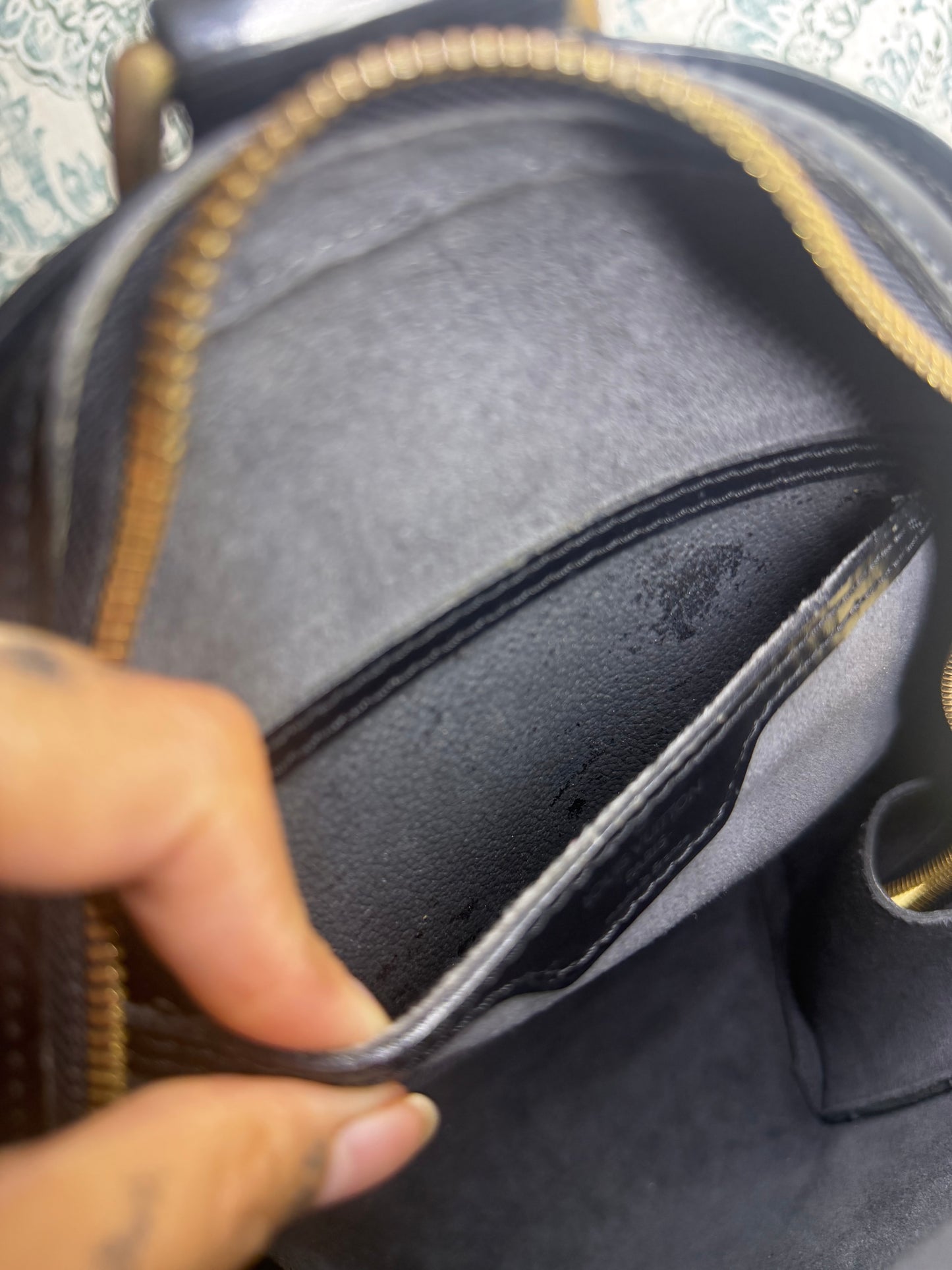 Louis Vuitton Black Epi Mabillon Backpack