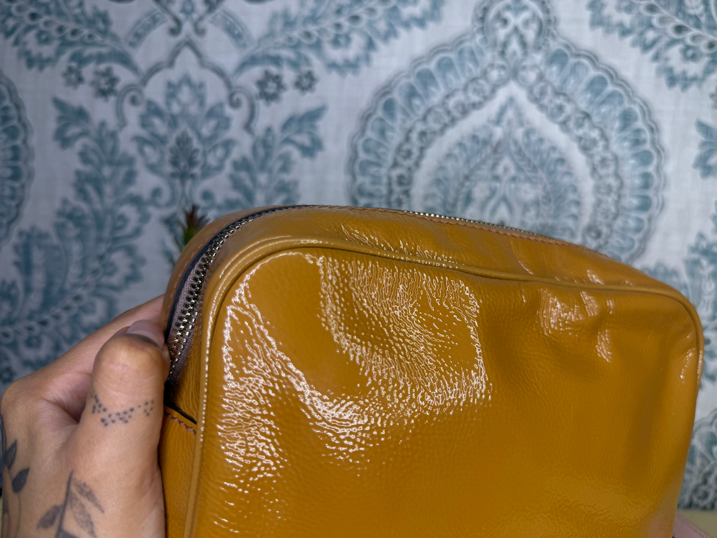 Gucci Tan Soho Disco Patent Leather Crossbody