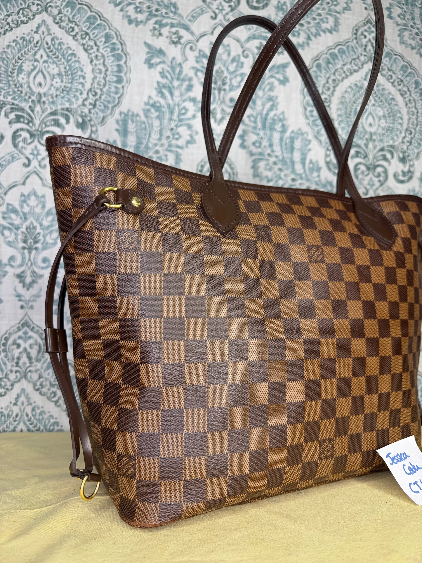 Louis Vuitton Neverfull MM Damier Ebene Rose Ballerine