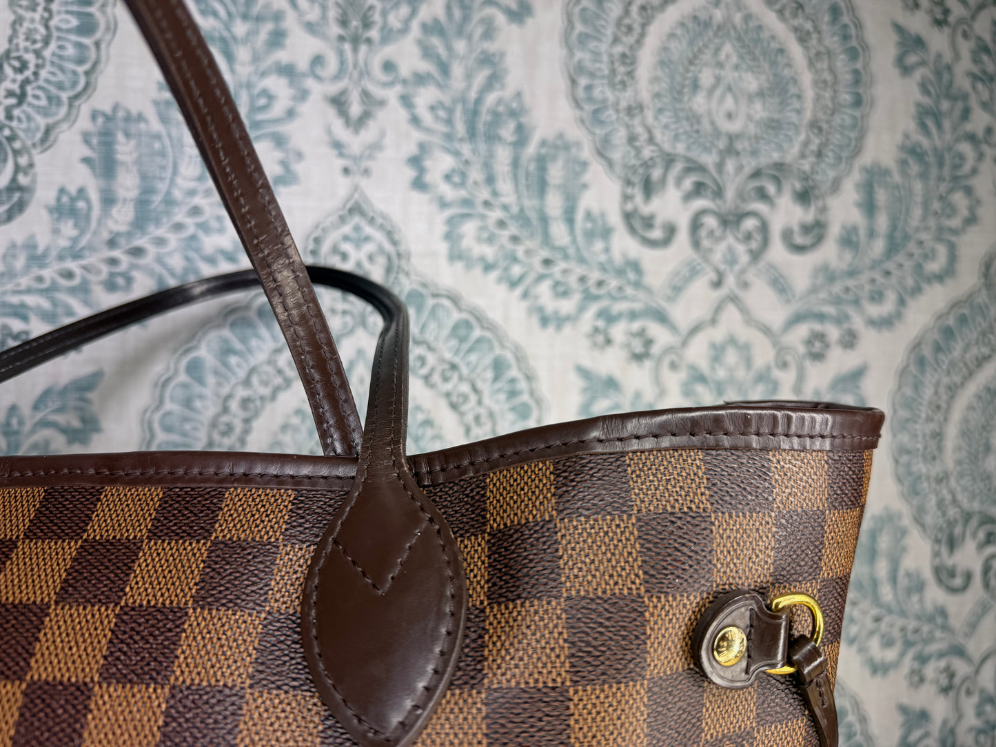 Louis Vuitton Neverfull MM Damier Ebene Rose Ballerine