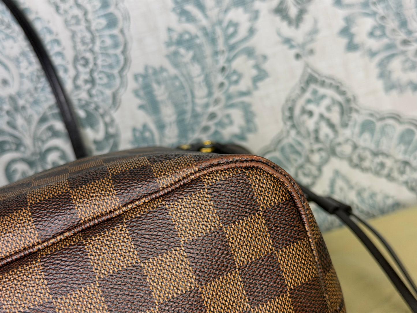 Louis Vuitton Neverfull MM Damier Ebene Rose Ballerine