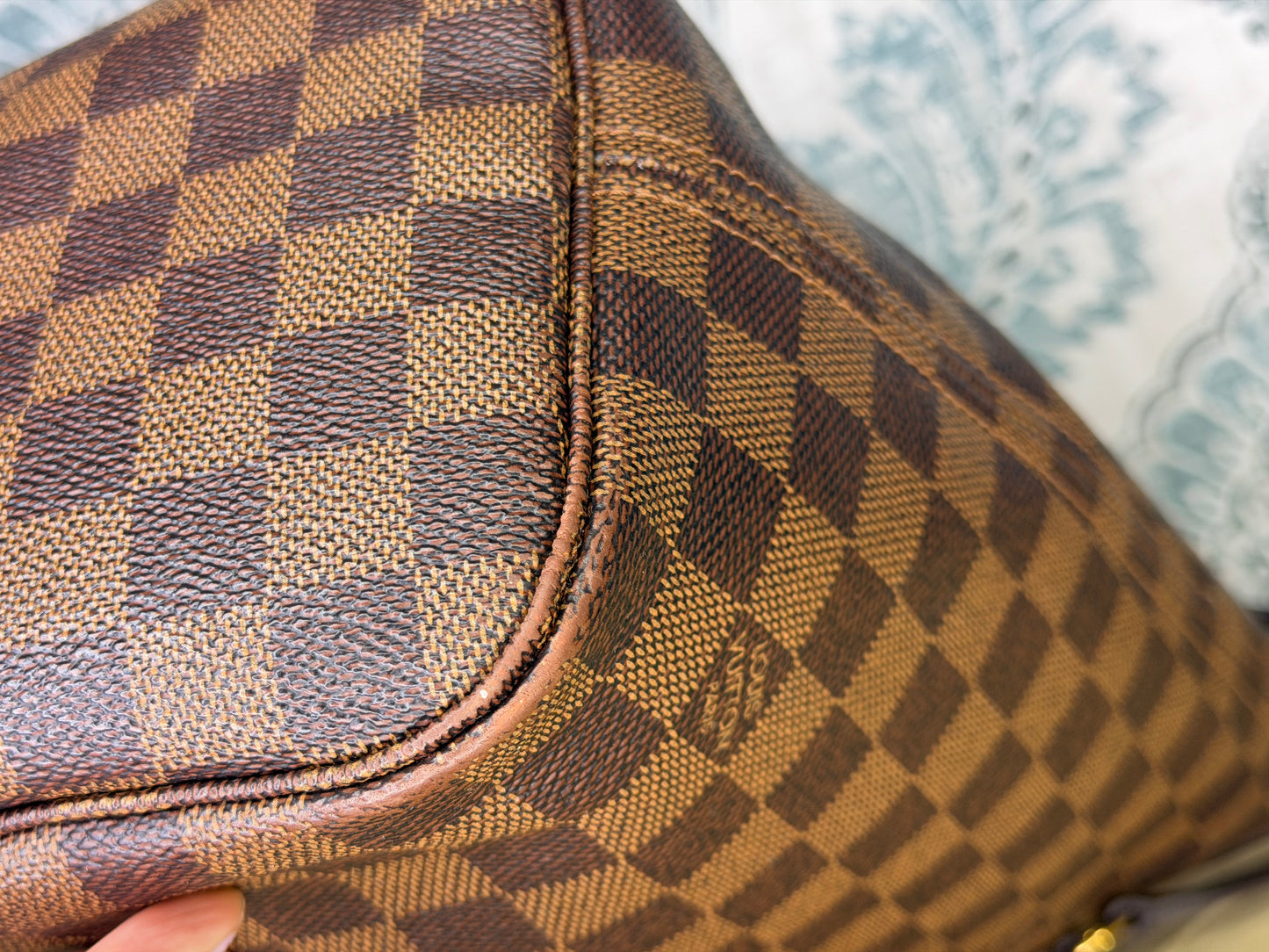 Louis Vuitton Neverfull MM Damier Ebene Rose Ballerine
