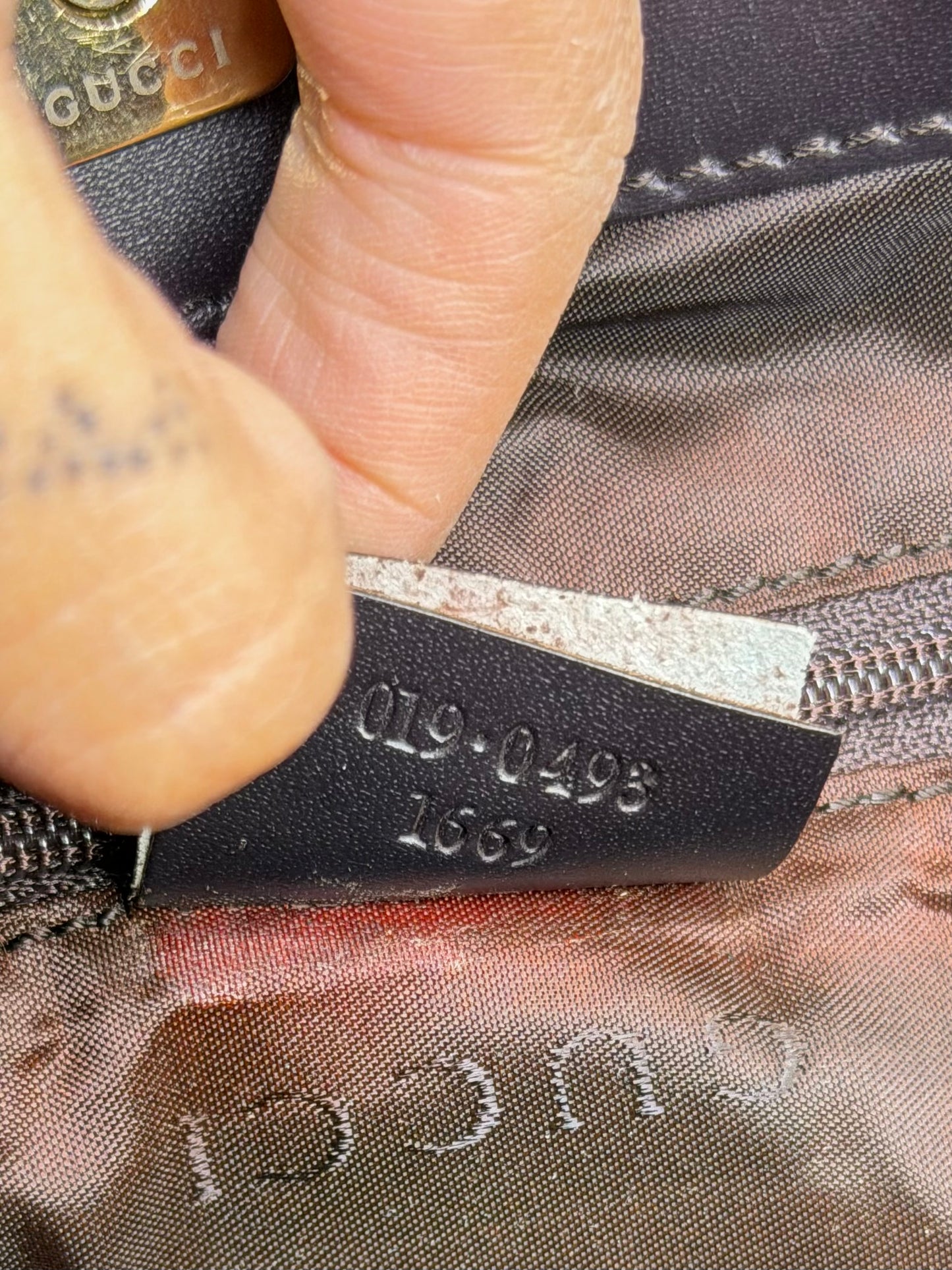 Gucci Drawstring Black Tote Bag Canvas