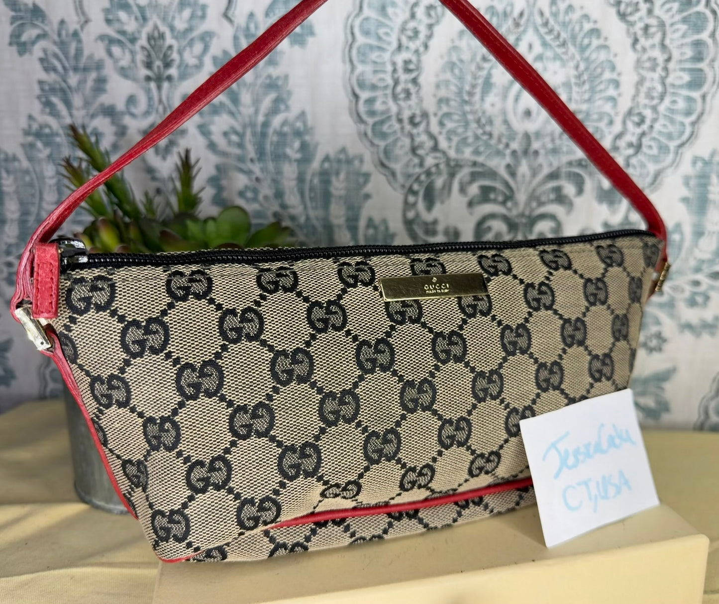Gucci Red Boat Pochette Mini Handbag