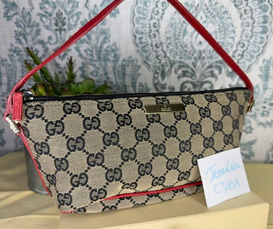 Gucci Red Boat Pochette Mini Handbag