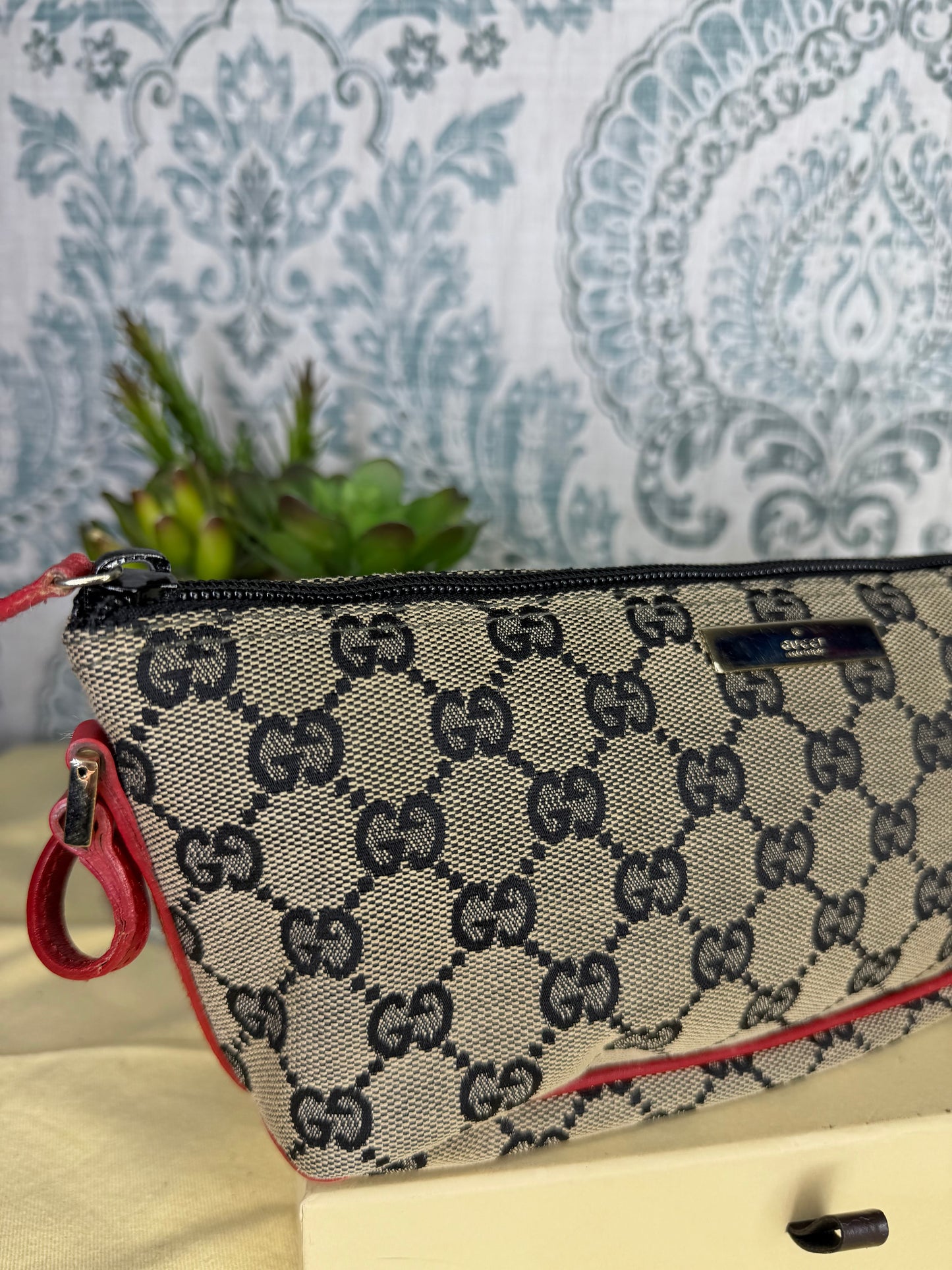 Gucci Red Boat Pochette Mini Handbag