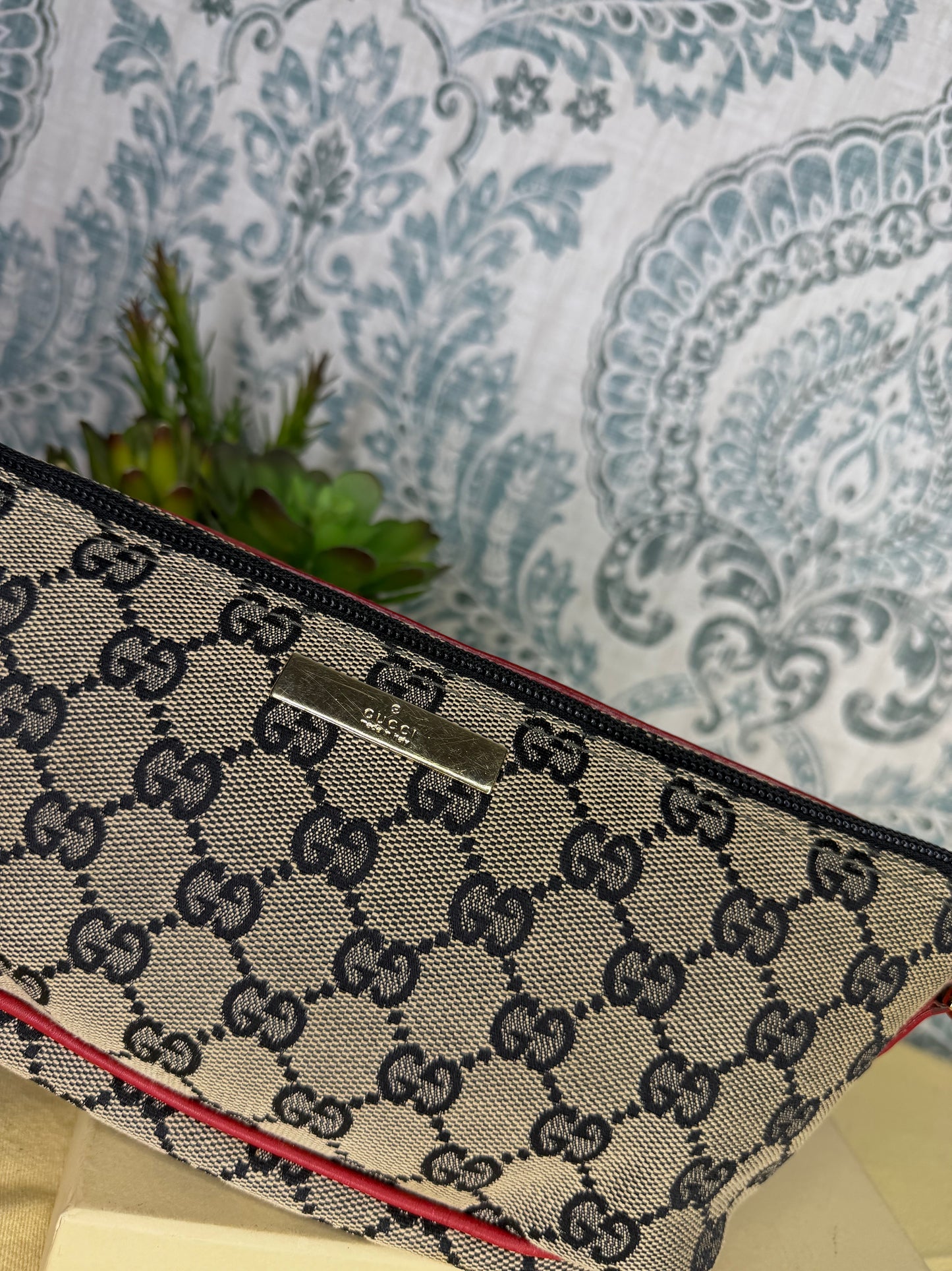 Gucci Red Boat Pochette Mini Handbag