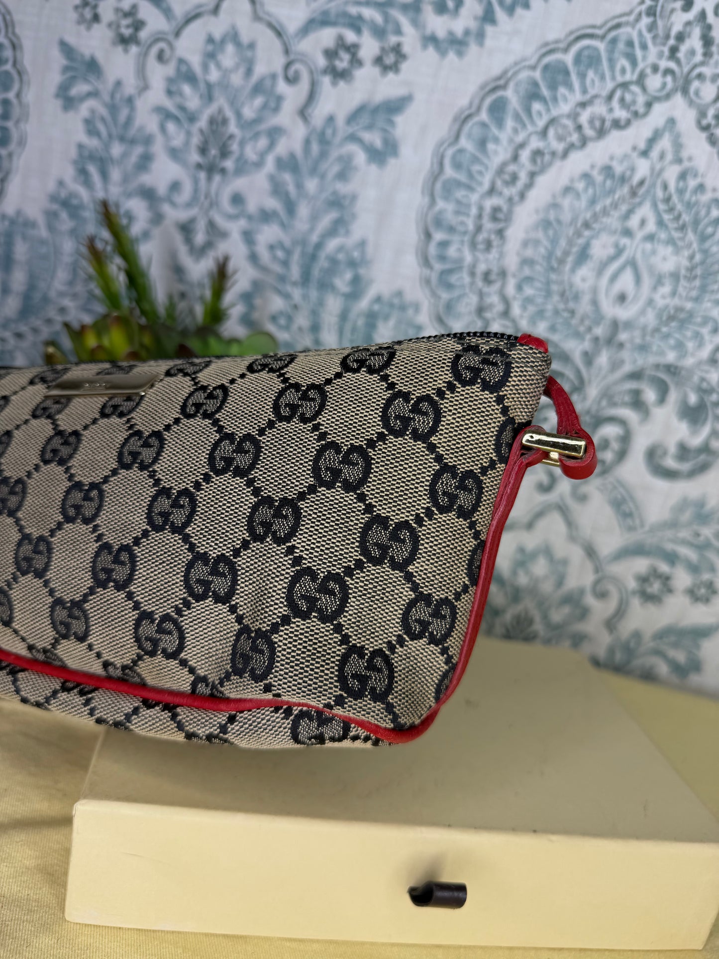 Gucci Red Boat Pochette Mini Handbag