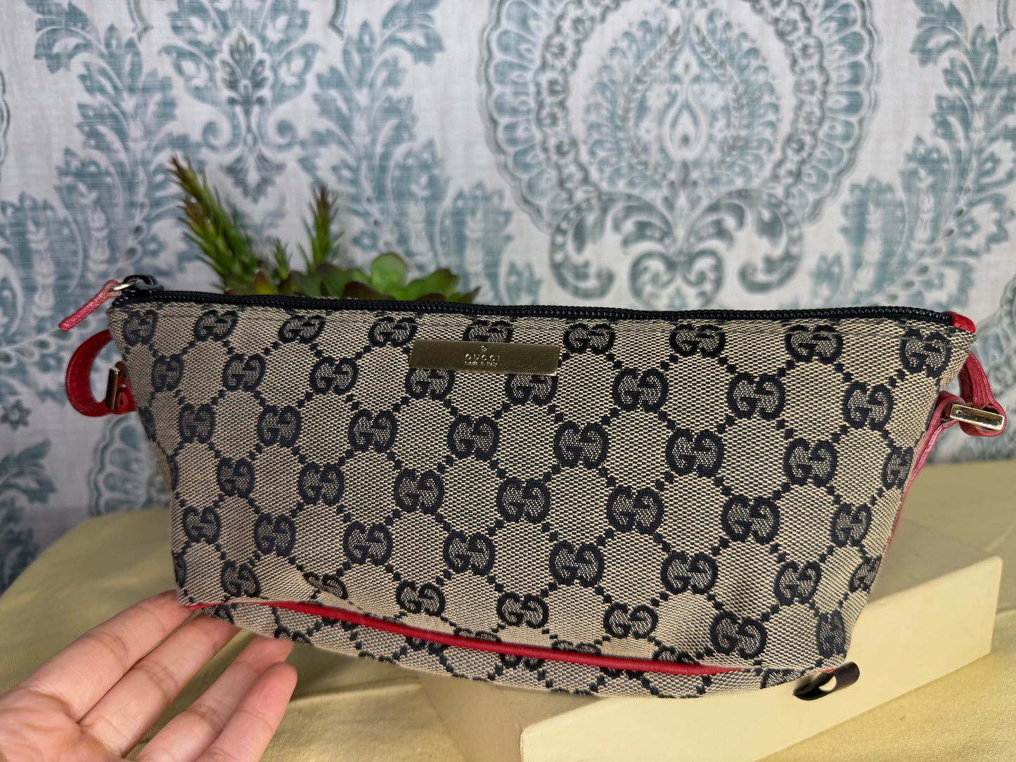 Gucci Red Boat Pochette Mini Handbag