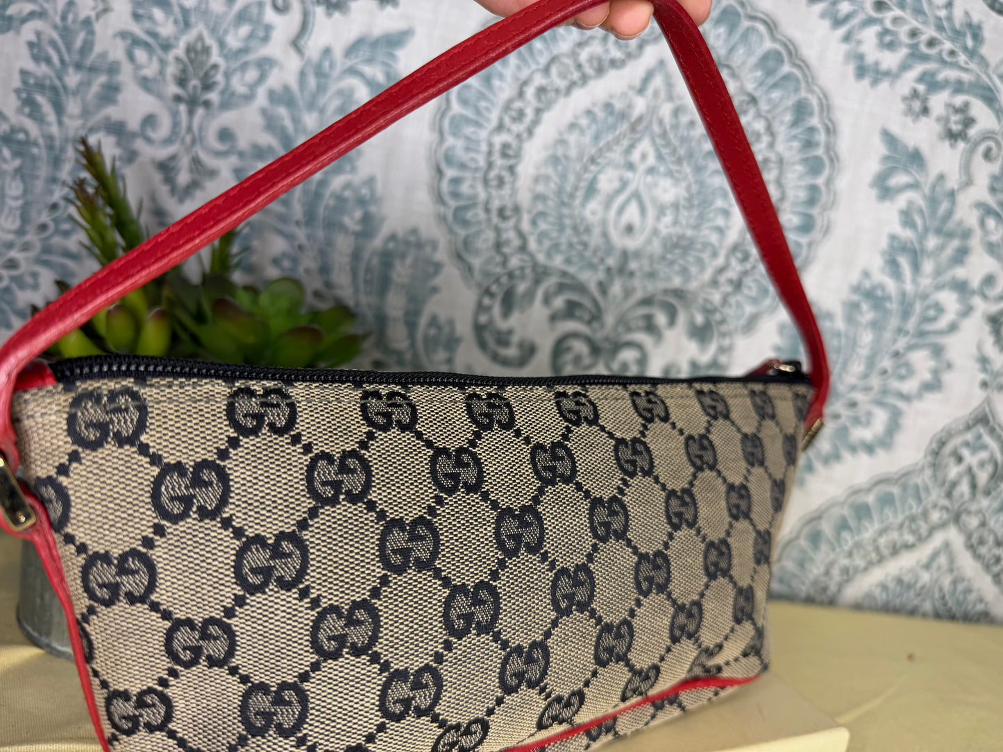 Gucci Red Boat Pochette Mini Handbag