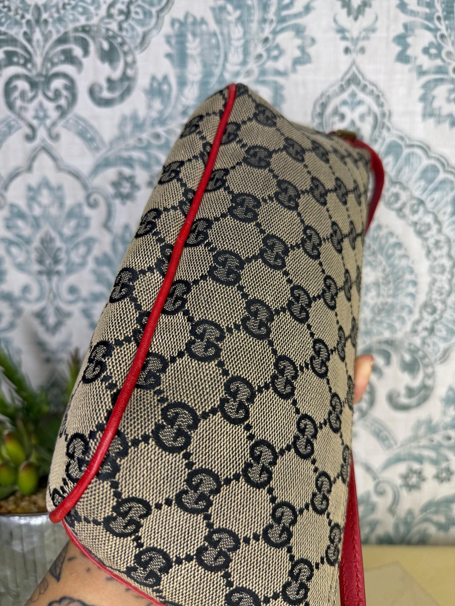 Gucci Red Boat Pochette Mini Handbag