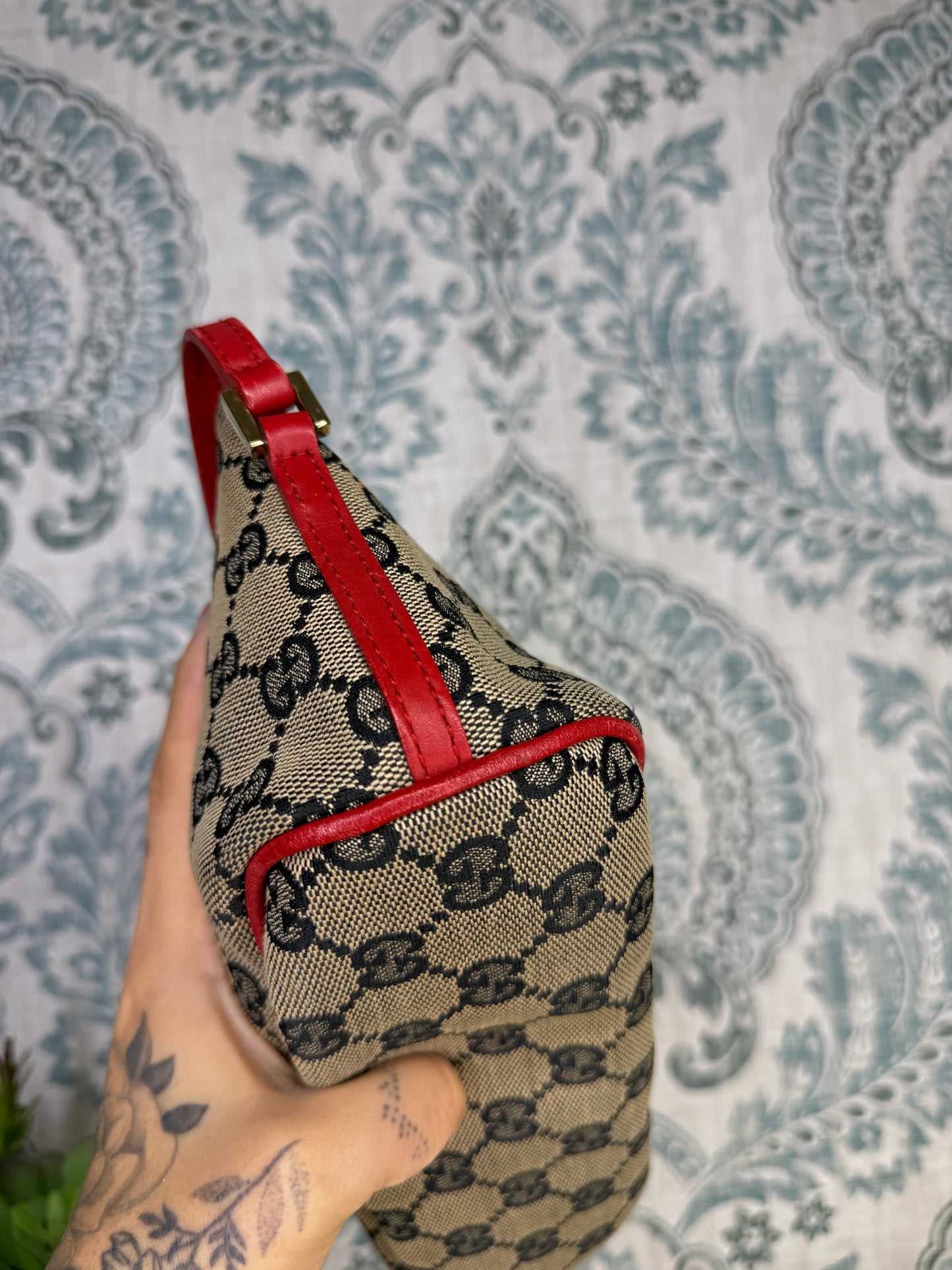 Gucci Red Boat Pochette Mini Handbag