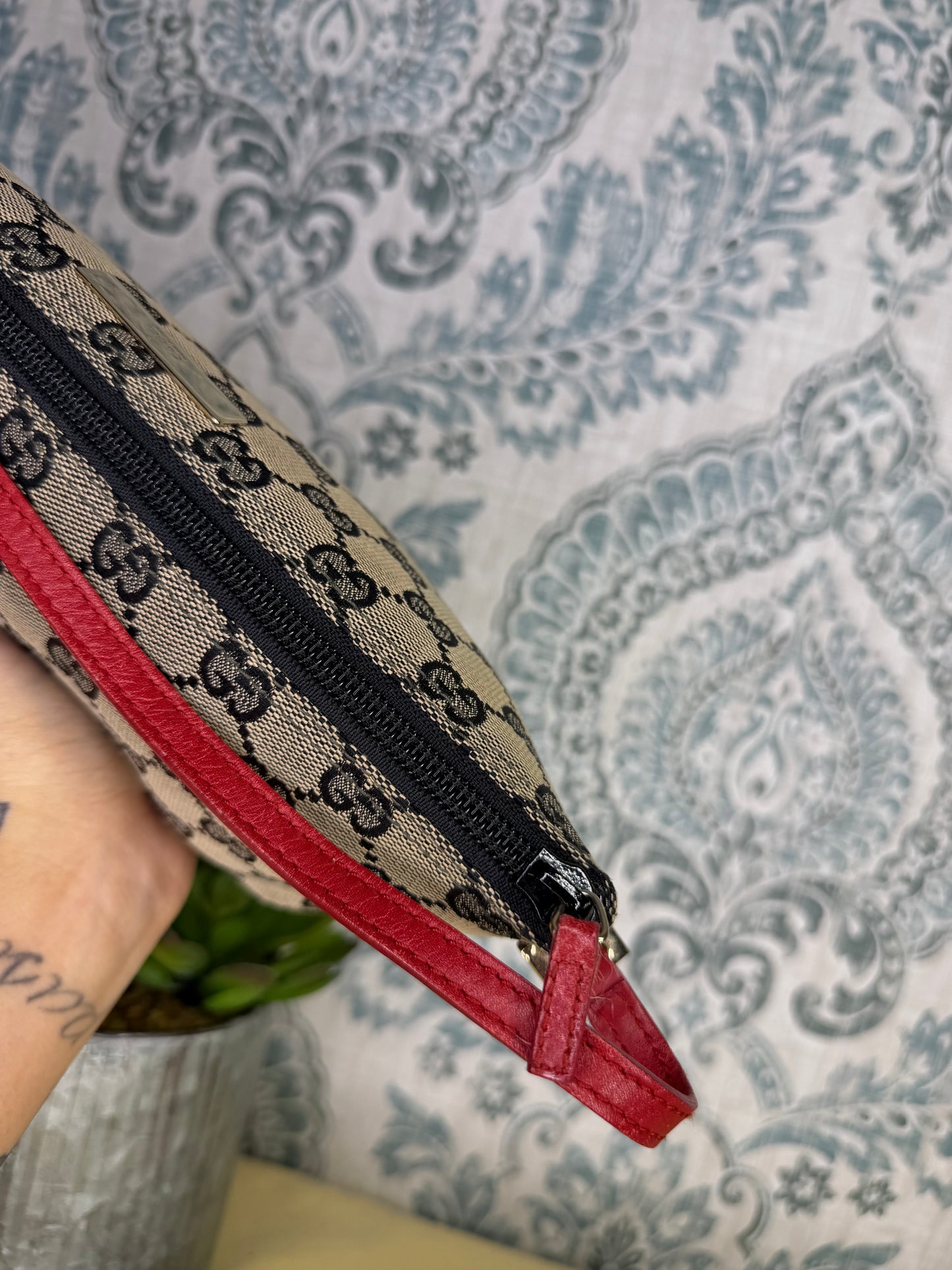 Gucci Red Boat Pochette Mini Handbag