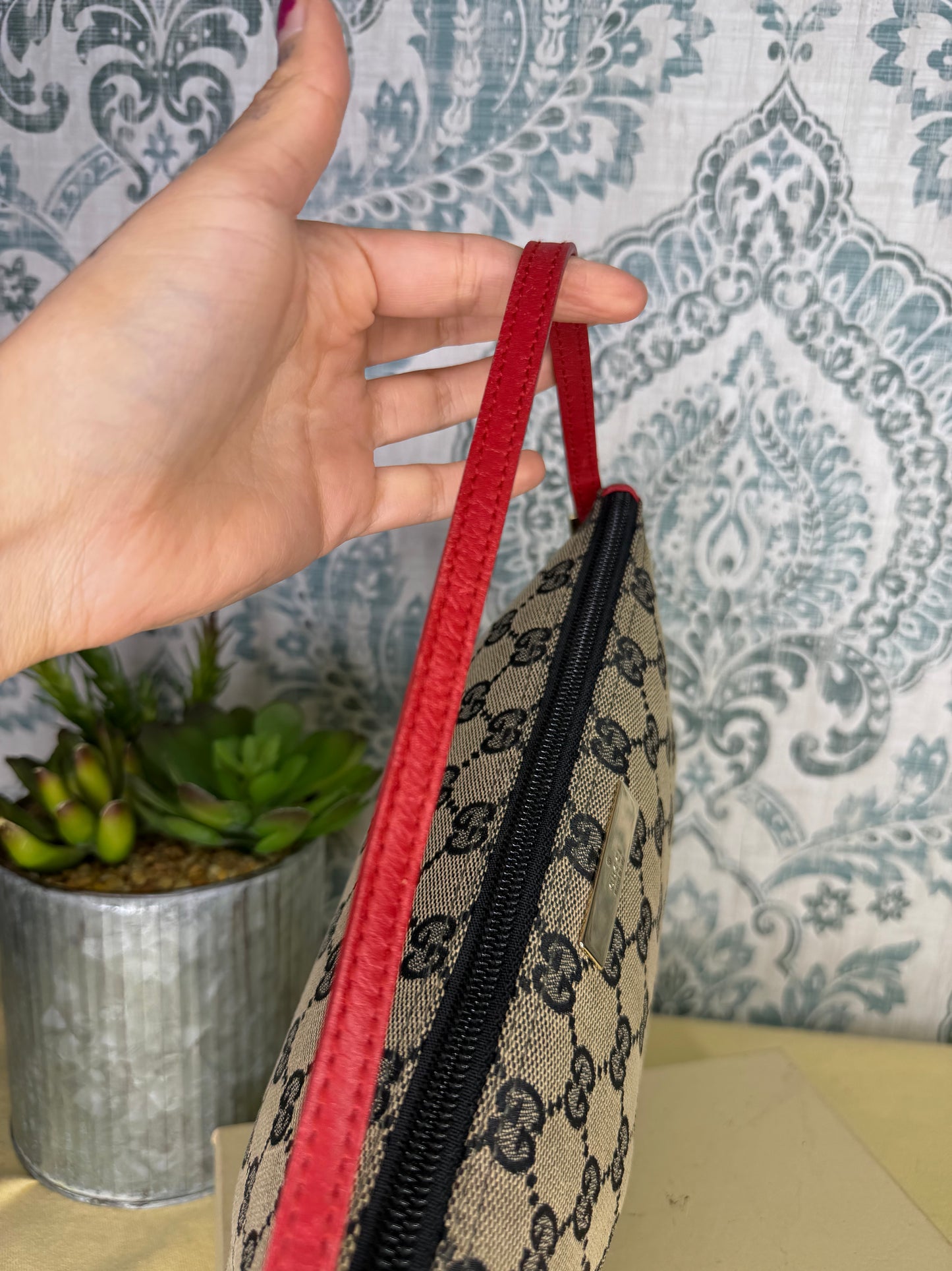 Gucci Red Boat Pochette Mini Handbag
