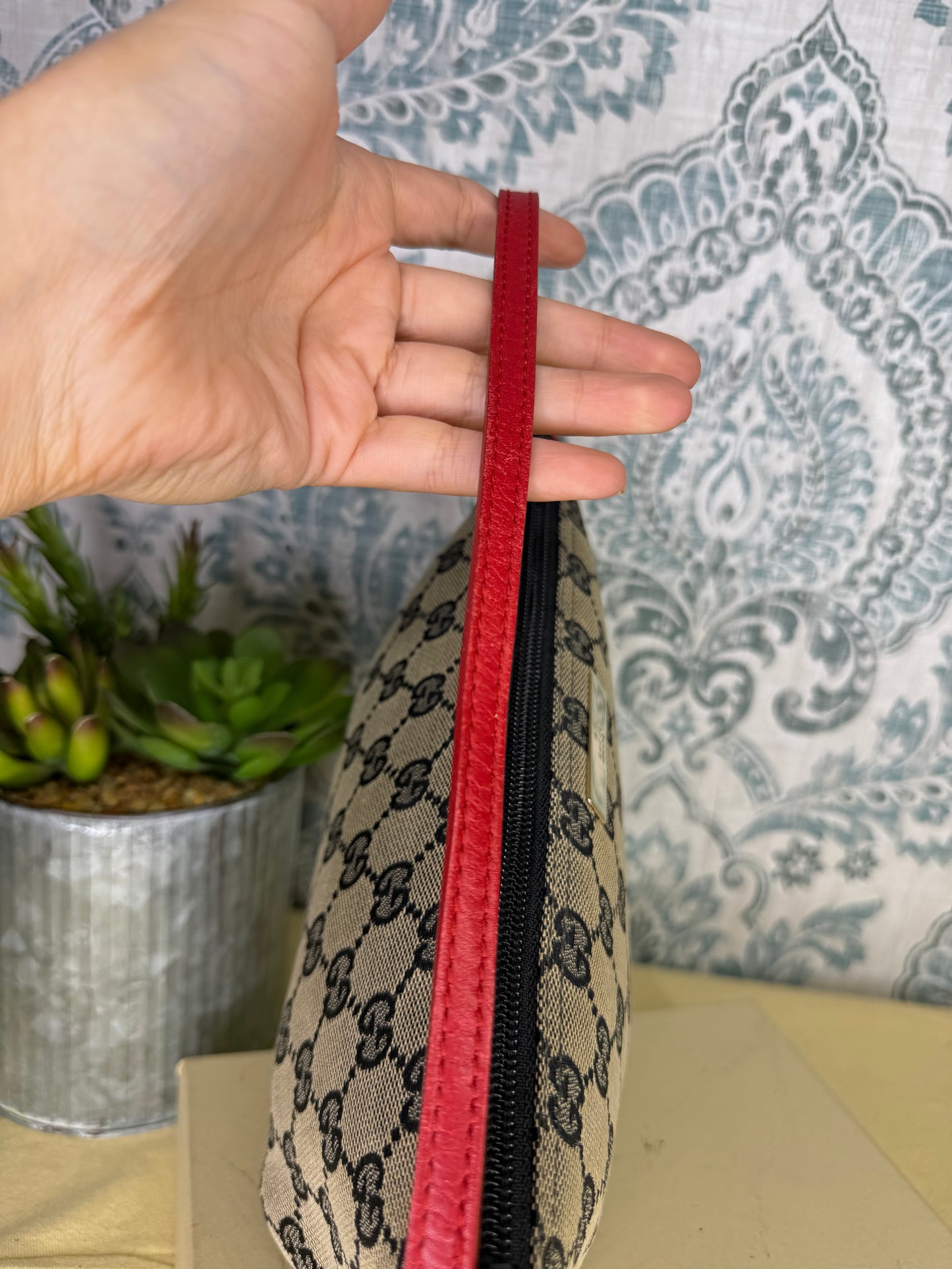 Gucci Red Boat Pochette Mini Handbag